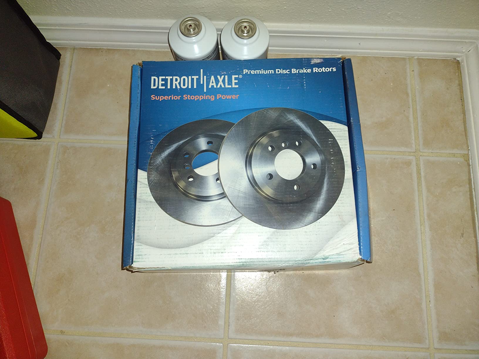 Detroit Axle - Brake Kit for 2016-2021 Honda Civic, Disc Brake Rotors 2017 2018 2019 2020 Ceramic Brakes Pads with Hardware Replacement : 11.10 inch Front and 10.24 inch Rear Rotors customer photo 2