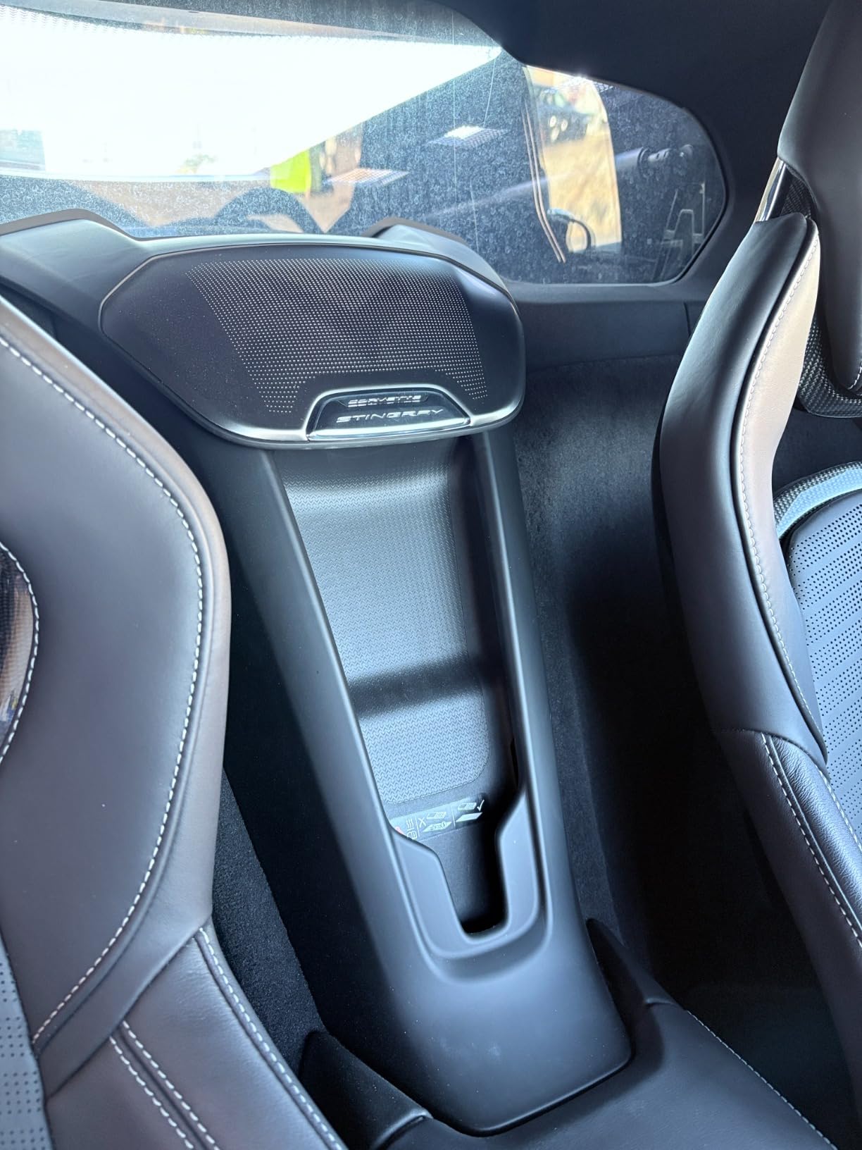 C8 Carbon Fiber Interior Center Control Cover Trim Fit for Chevrolet Corvette C8 2020-2025 Stingray Z51 Z06 E-Ray Carbon Fiber Waterfall Cover Trim Central Gear Shift Panel Cover Trim customer photo 2