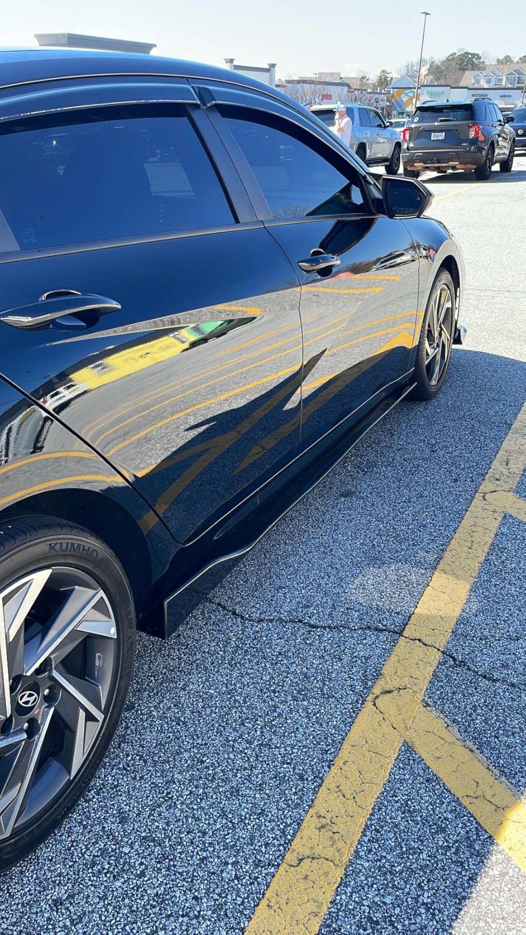 2PCS Universal Car Side Skirts, 86.6