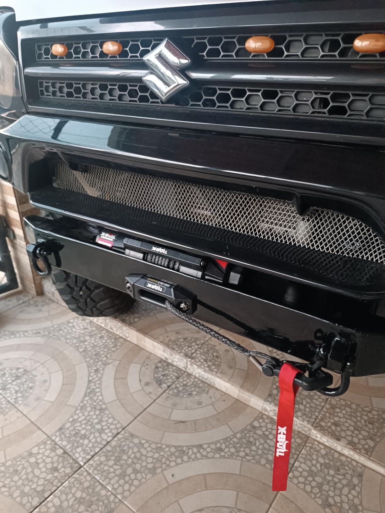 X-BULL New 6000LBS IP68 Waterproof Electric Winch Boat Trailer Winch with 2 in 1 Wireless Remote Synthetic Rope 1/4 in x49.8ft Hook Automatic Braking Powersports Off Road customer photo 1