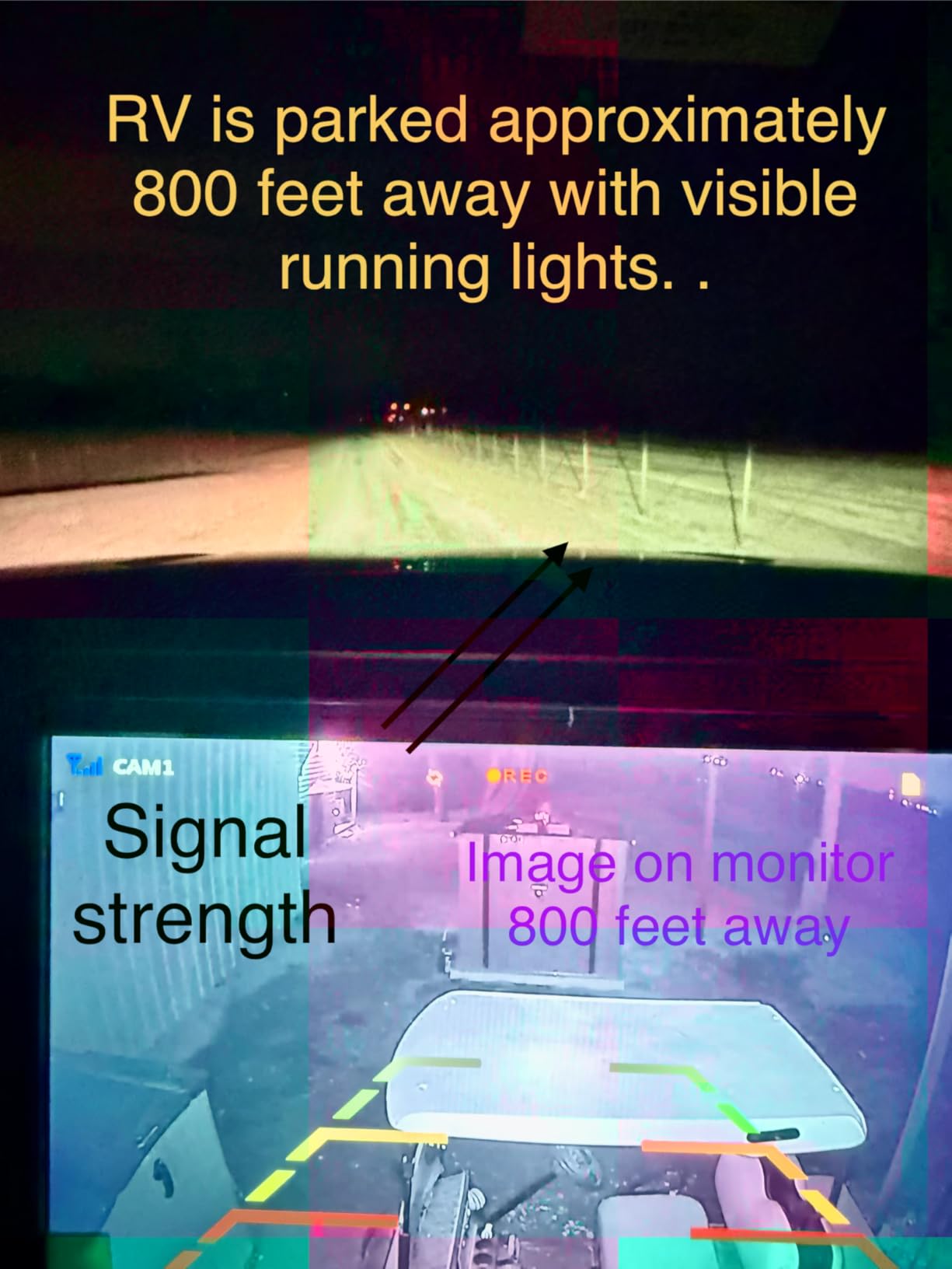 5-Inch Wireless Backup Camera for Trucks: Strong Signal HD 1080P Rear View Camera Easy to Install - R11 customer photo 2