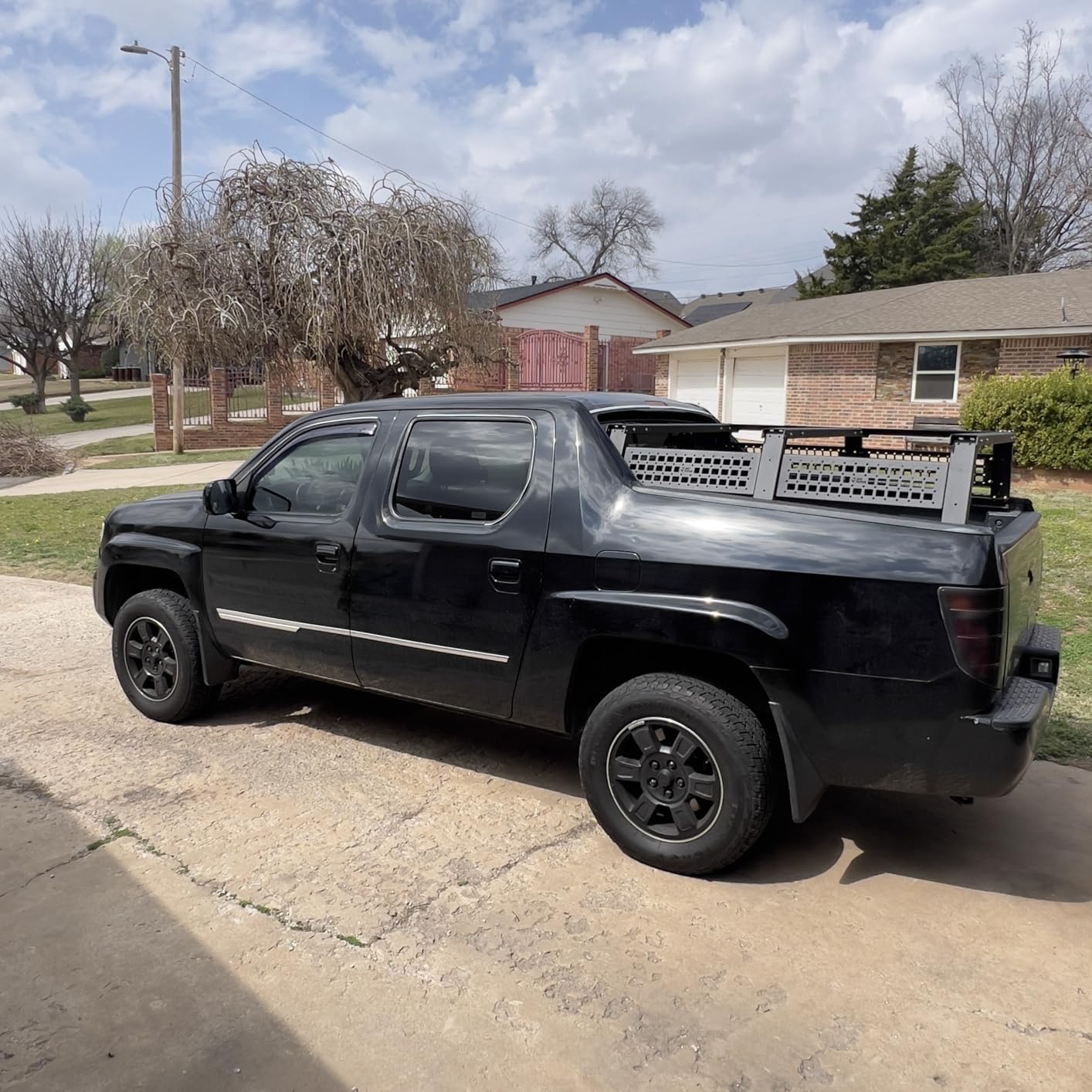 JOYTUTUS Full Size Truck Bed Rack, Overland Bed Racks for Trucks Compatible with F150 F250 F350 Silverado Sierra Ram, Truck Bed Rack for Roof Top Tent, with Wider Molle Panel customer photo 1