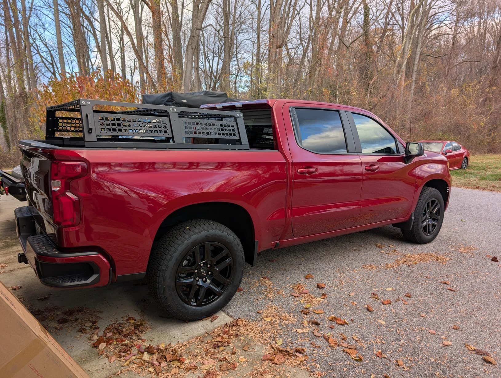 JOYTUTUS Full Size Truck Bed Rack, Overland Bed Racks for Trucks Compatible with F150 F250 F350 Silverado Sierra Ram, Truck Bed Rack for Roof Top Tent, with Wider Molle Panel customer photo 2