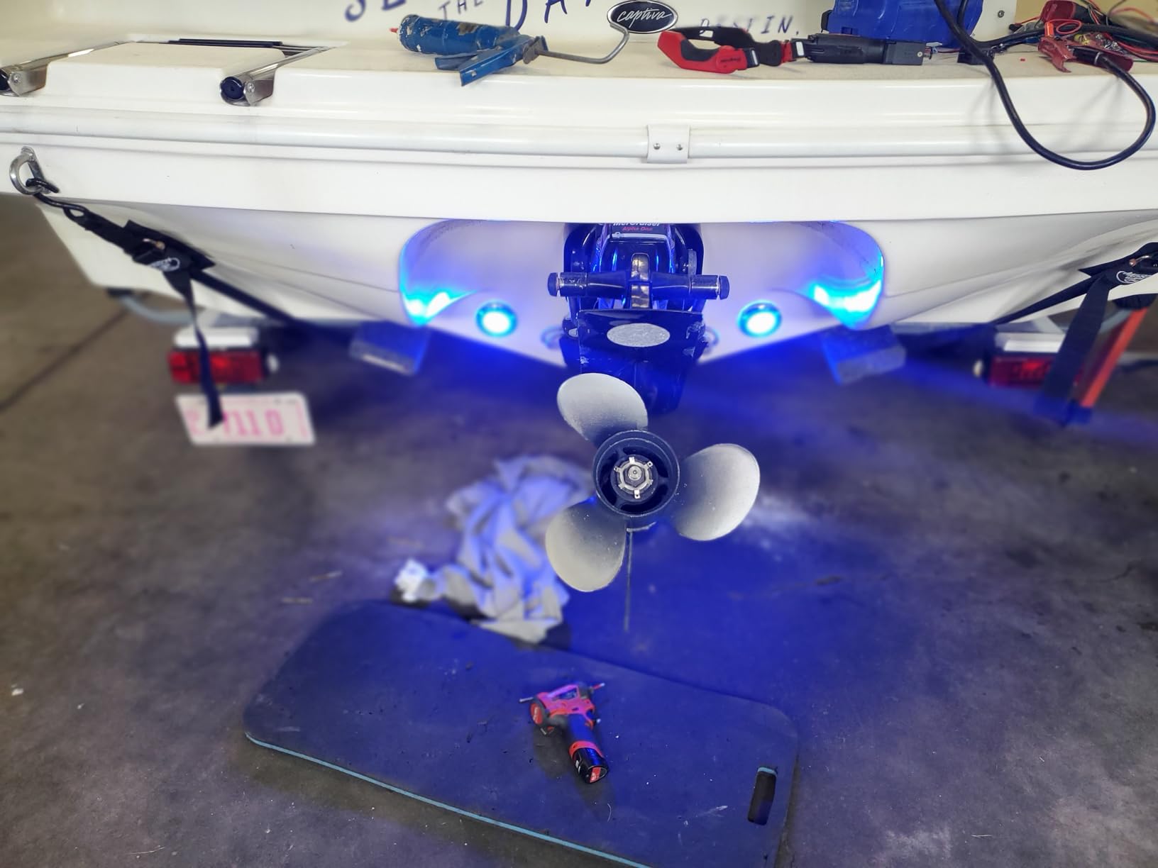 90led Boat Marine Led Underwater Lights, Stainless Steel IP68 Waterproof Surface Mount, for Stern Interior Navigation Deck Courtesy Night Fishing Cruise Ships Yachts Boats Sailboat Pontoon Transom customer photo 2
