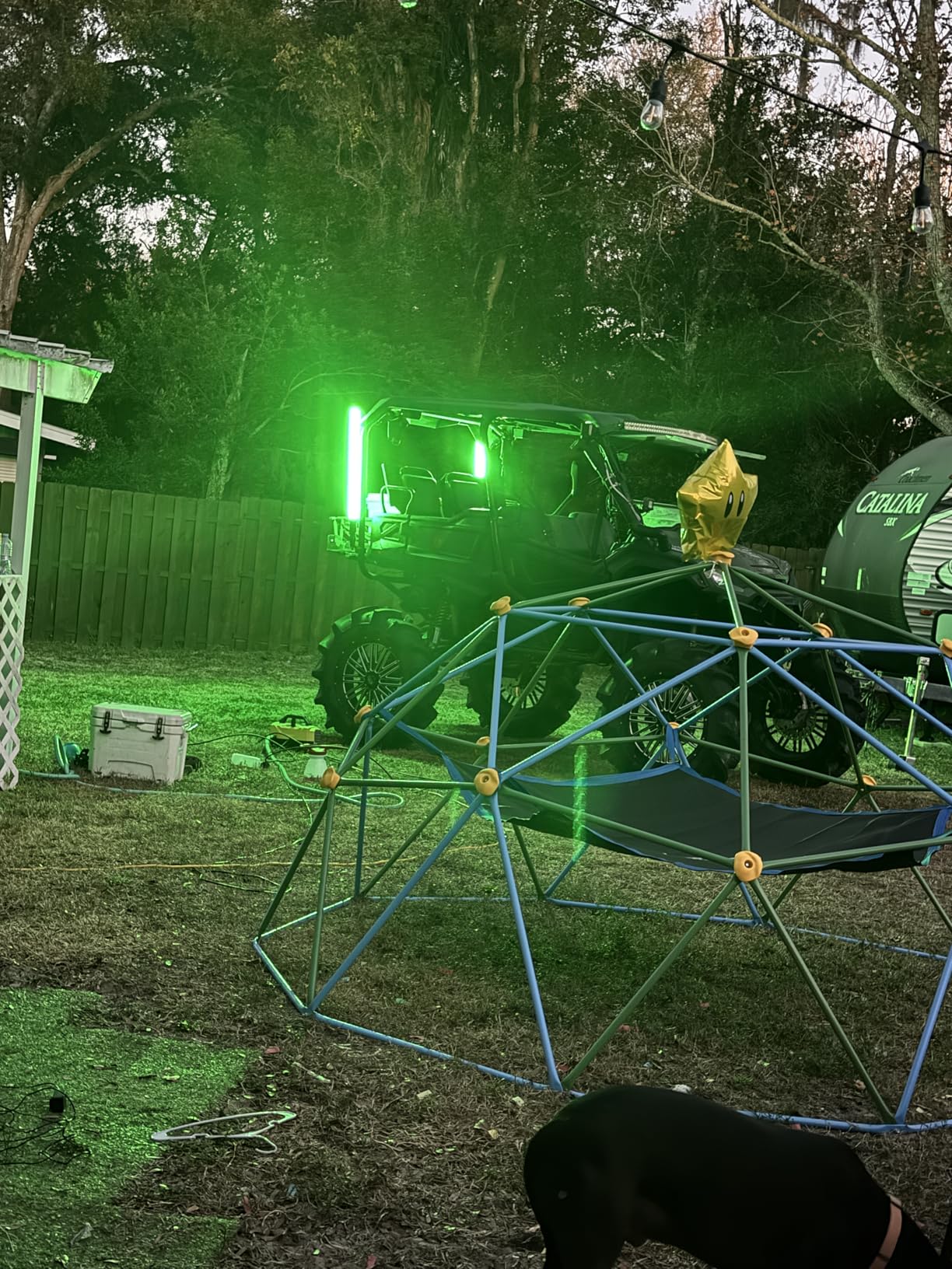 Ehaho 2PCS 2FT Fat Whip Lights for UTV ATV with Spring Base, Led Fatty Whip Light W/Rocker Switch & 6 Flags, Brighter Spiral Chasing Lighted Antenna Whip with APP & Remote Control for RZR SXS Can-Am customer photo 1