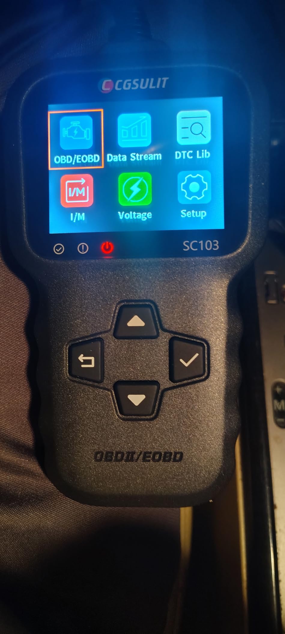 OBD2 Scanner, CGSULIT SC103 Car Code Reader Diagnose Check Engine Light Smog Check DTCs Scan Tool Live Data Stream Voltage Test for Vehicles Since 1996 customer photo 1