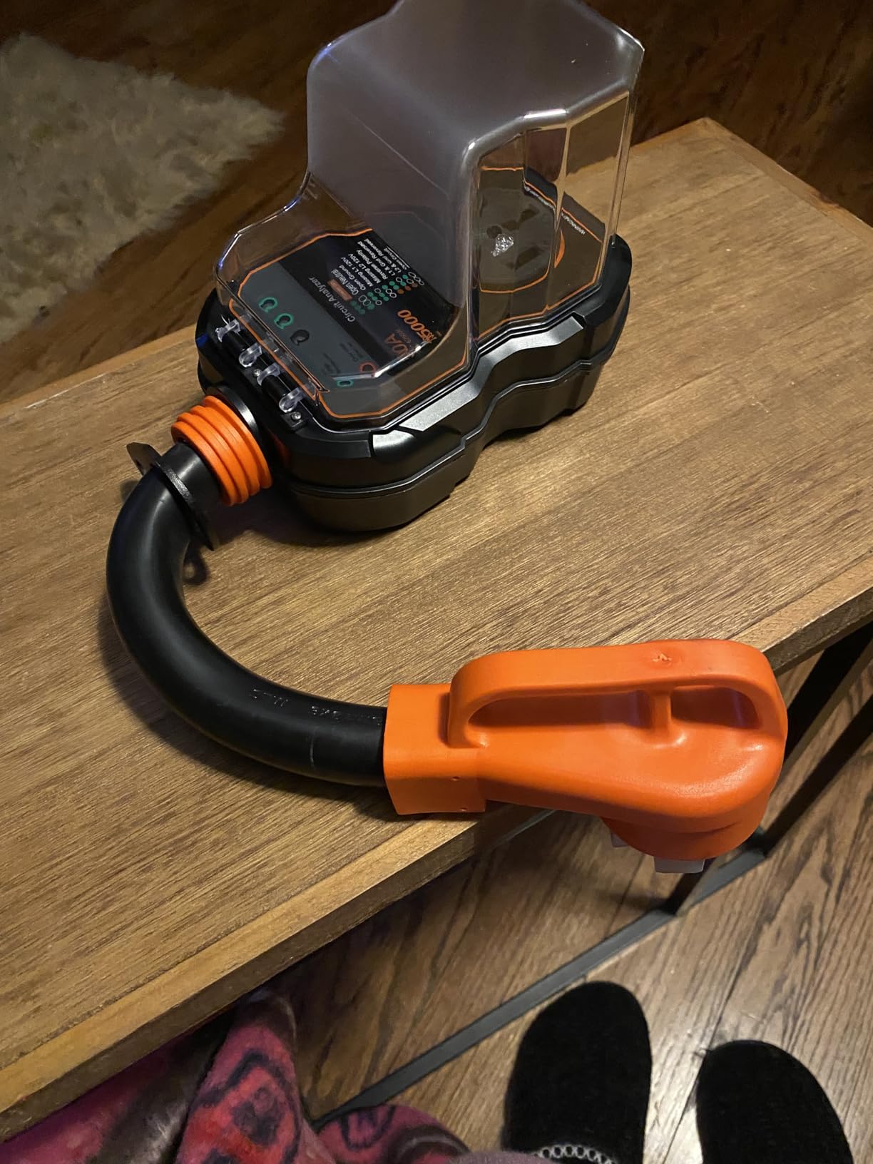 GEARGO RV Surge Protectors 50 Amp, 15000 Joules RV Circuit Analyzer, IP68 Surge Voltage Protection, RV Adapter Plug for Camper (Orange) customer photo 1