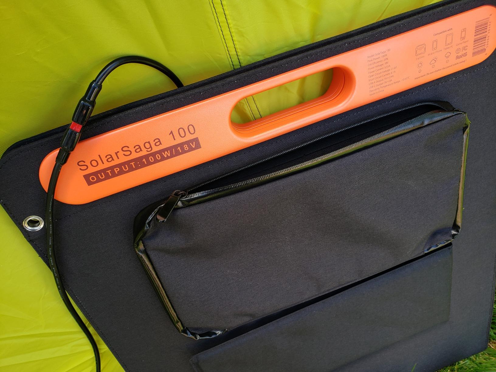 Jackery SolarSaga 100W Bifacial Portable Solar Panel for Explorer 240/300/500/1000/1500 Power Stations, Foldable Solar Cell Solar Charger with USB Outputs for Phones, Rooftops, Outdoor Camping and RVs customer photo 2