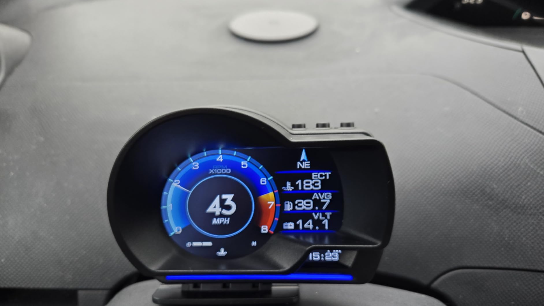 OBD2 Speedometer for Car with OBD2 GPS Dual System, Water TEM, Volt, Mileage, Overspeed & Fatigue Driving Alarm, RPM HUD Head Up Display for Car Digital Speedometer MPH customer photo 2