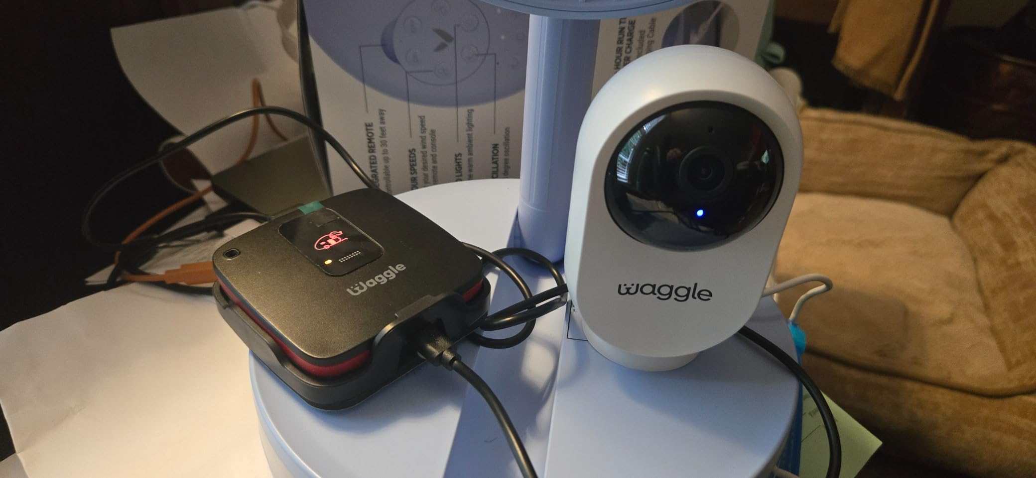 Waggle RV Mini Camera - 1080p HD Wireless Security Camera for RVs - Built-in SD Card (128GB), 2-Way Audio, Night Vision & Motion Detection - Ideal for Indoor Use - WiFi & Subscription Required customer photo 1