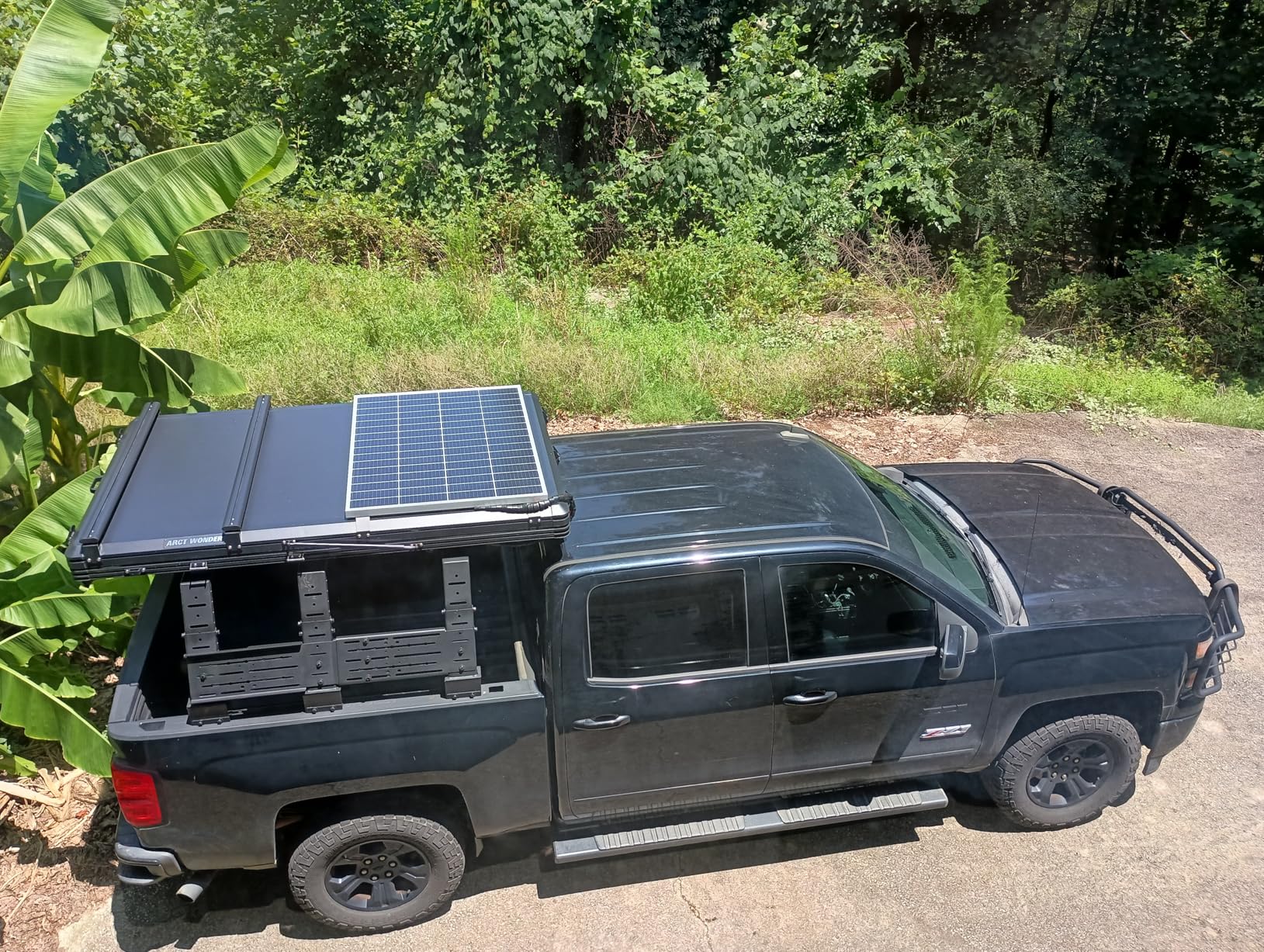 Rooftop Tent Hard Shell with Solar Panel, Pop Up Rooftop Camping Hardshell for Jeep Truck Car SUV Van Wrangler customer photo 2