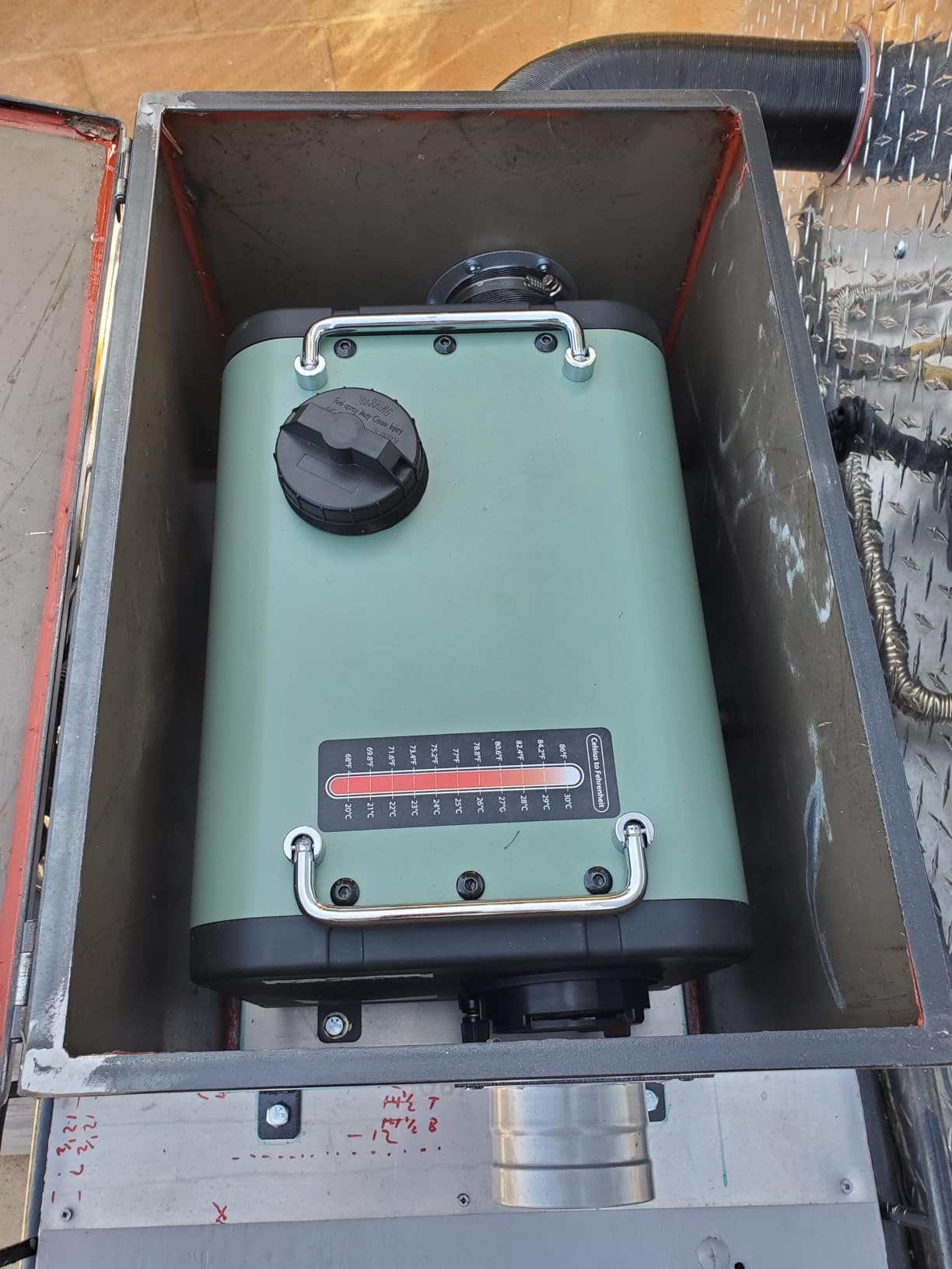 LF Bros 110V/12V 5KW All-in-1 Diesel Heater, 5L Air Diesel Parking Space Heater with Plateau Mode, Come with Remote, T4 LCD Controller and Timer, Suitable for Home Shop Garage Camper customer photo 1