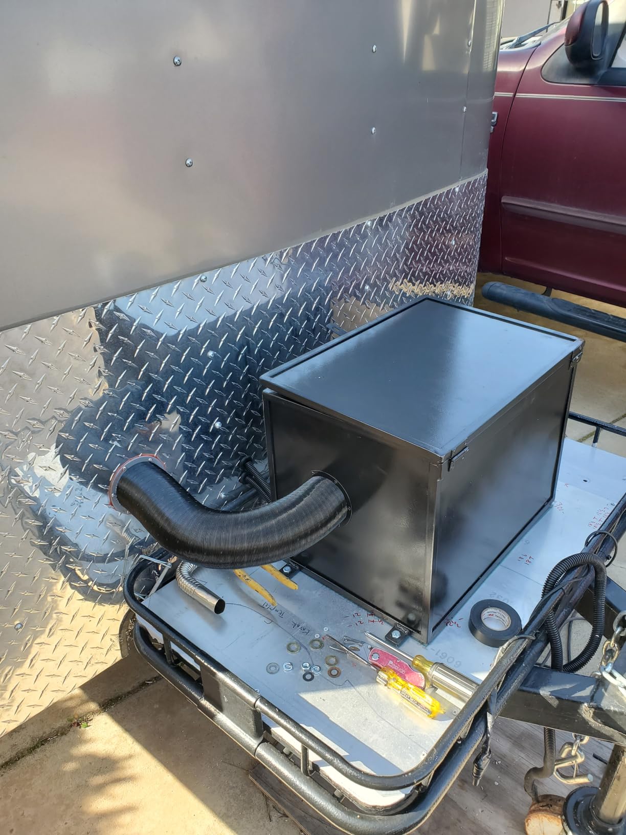 LF Bros 110V/12V 5KW All-in-1 Diesel Heater, 5L Air Diesel Parking Space Heater with Plateau Mode, Come with Remote, T4 LCD Controller and Timer, Suitable for Home Shop Garage Camper customer photo 2