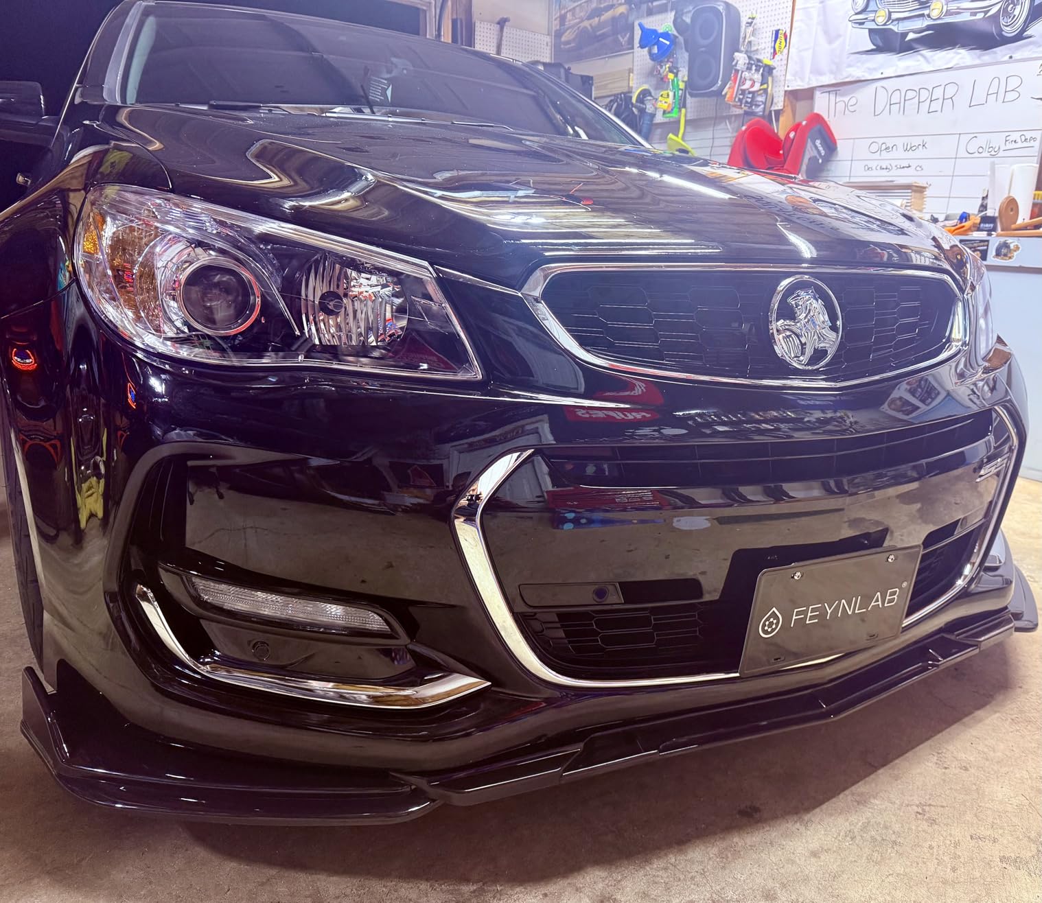 Universal Front Lip for Car,Glossy Black Front Bumper Lip, ABS Adjustable Sharp Corner Front Bumper Lip Splitter Protector Replacement for Most Vehicle (Glossy Black w/Black) customer photo 1