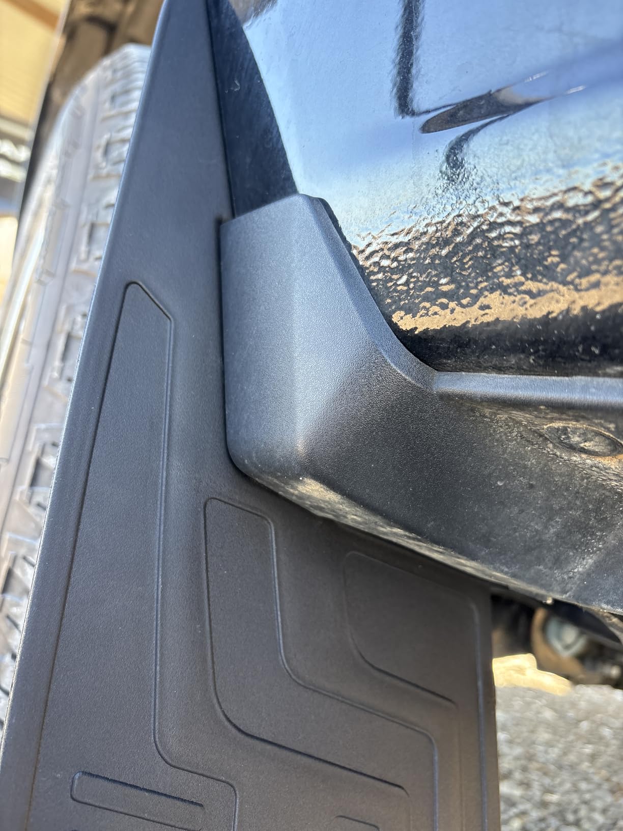 Peleus Mud Flaps for Ford F150 2021-2025 2026 - No Drill Installation, Heavy Duty PP+TPE Splash Guards for Trucks, Front & Rear Fenders Set of 4 Including Installation Instructions customer photo 1