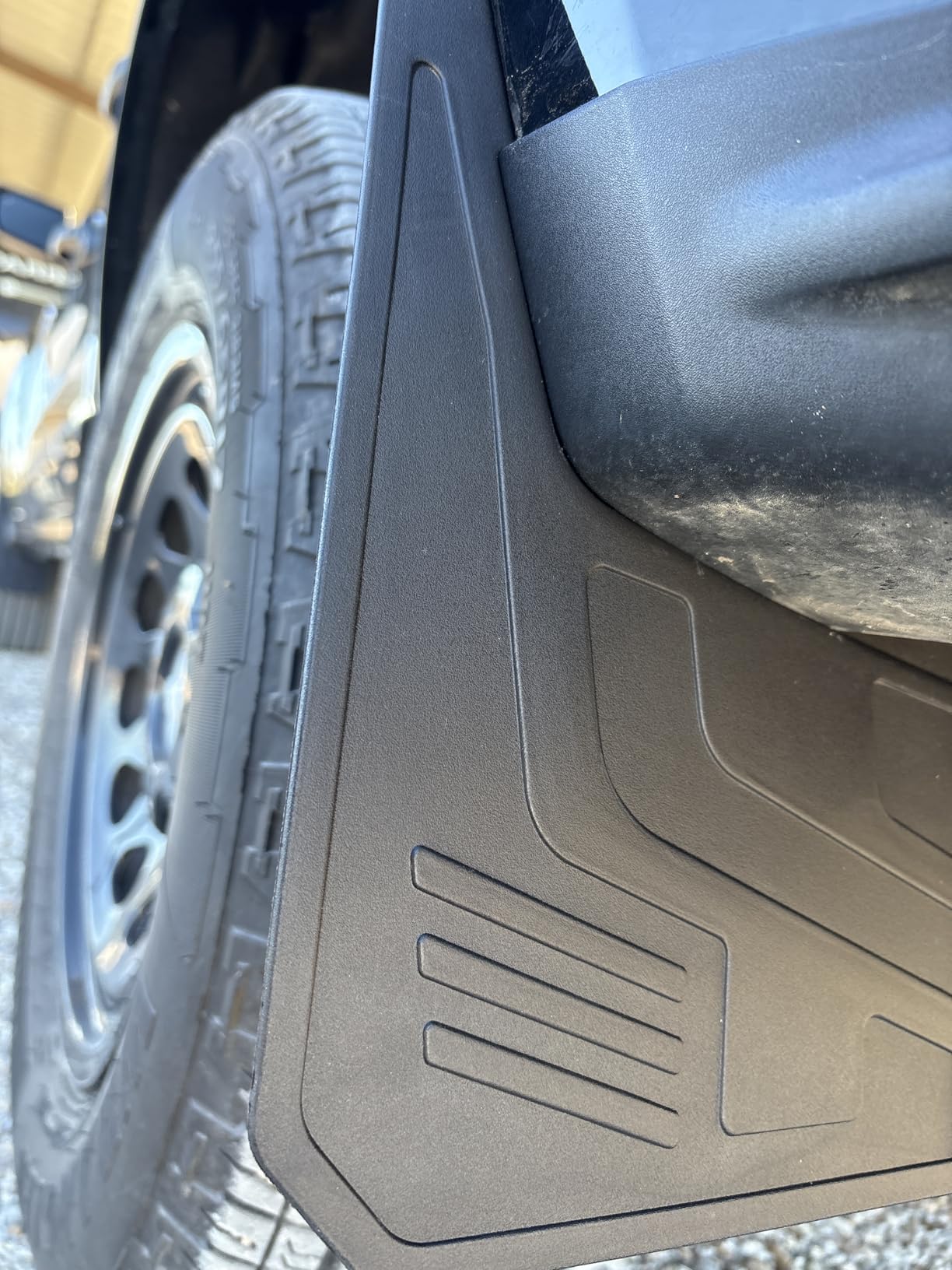 Peleus Mud Flaps for Ford F150 2021-2025 2026 - No Drill Installation, Heavy Duty PP+TPE Splash Guards for Trucks, Front & Rear Fenders Set of 4 Including Installation Instructions customer photo 2