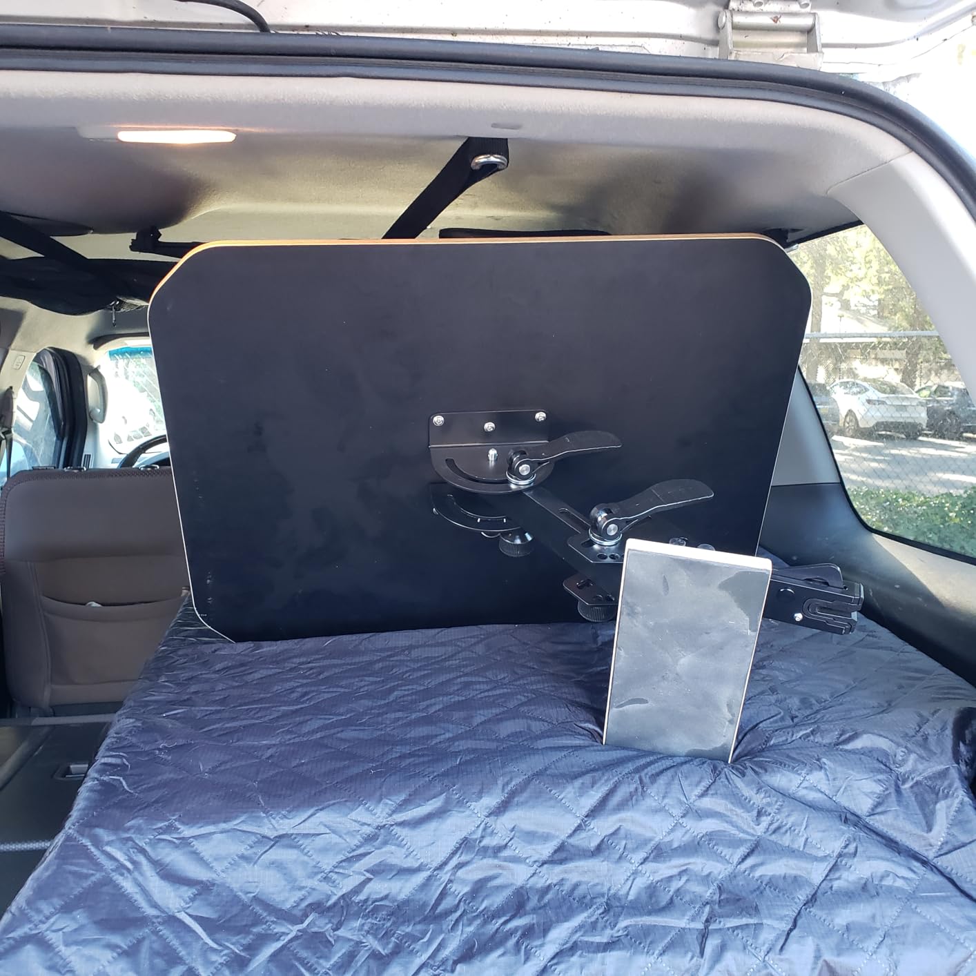 Tailgate Table for SUV, Truck & Van - Heavy-Duty Foldable Car Camping Table, Quick Clamp Mount, Portable Aluminum Tailgate Platform for Overlanding, Road Trips & Outdoor Cooking customer photo 2