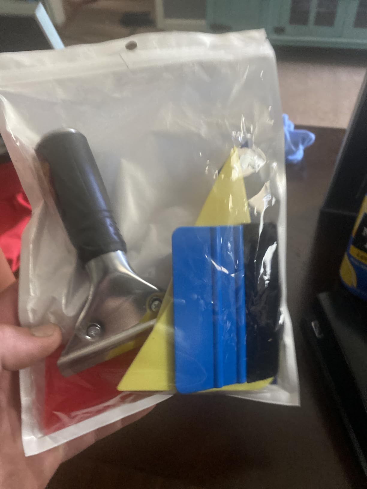 DIYSELF 18 Pcs Window Tint Kit, Vinyl Wrap Tool Kit - Professional Window Tint Tools & Squeegee for Vinyl - Complete Car Wrap Kit for Car Wrap, Stained Glass Window Film, Wallpaper, Water Blades Tool customer photo 1