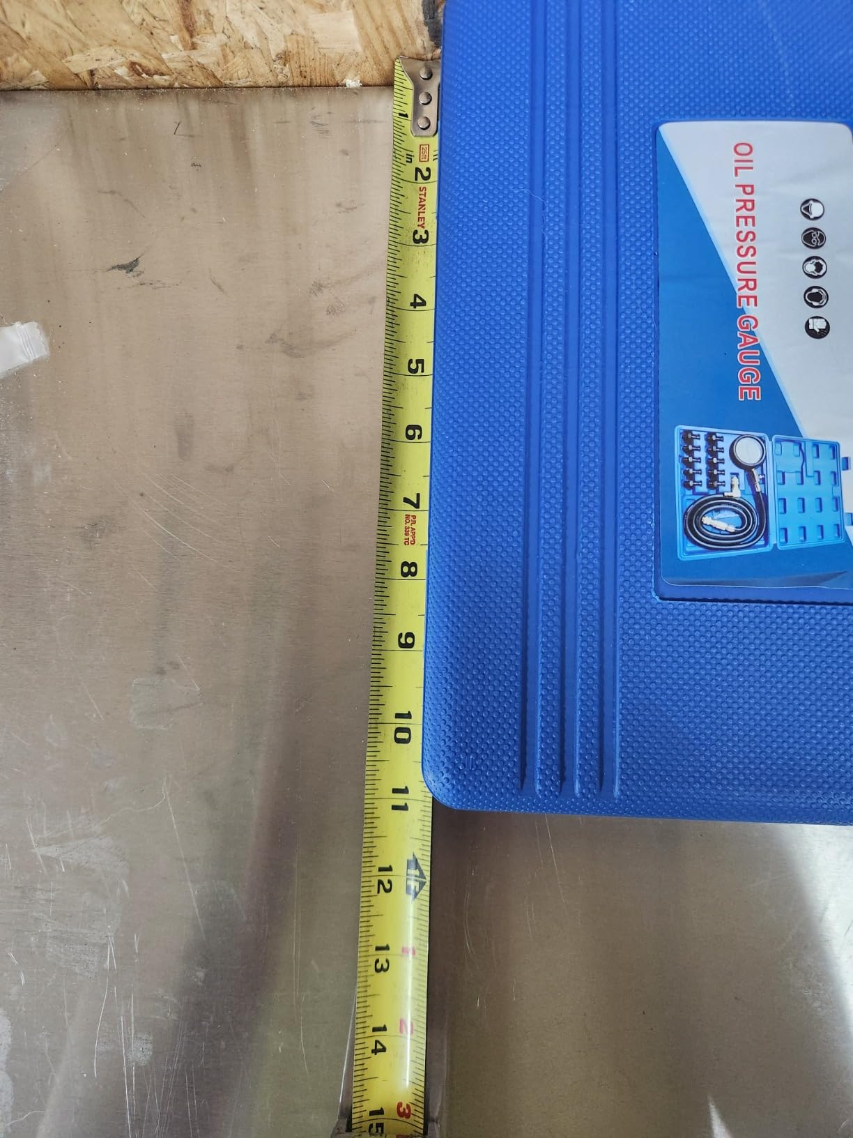 Oil Pressure Tester Tool, Oil Pressure Gauge kit, 0-140 PSI Pressure Test Diagnostic Tools, Engine Oil Pressure Tester Tool kit, for car Truck (Blue) customer photo 1