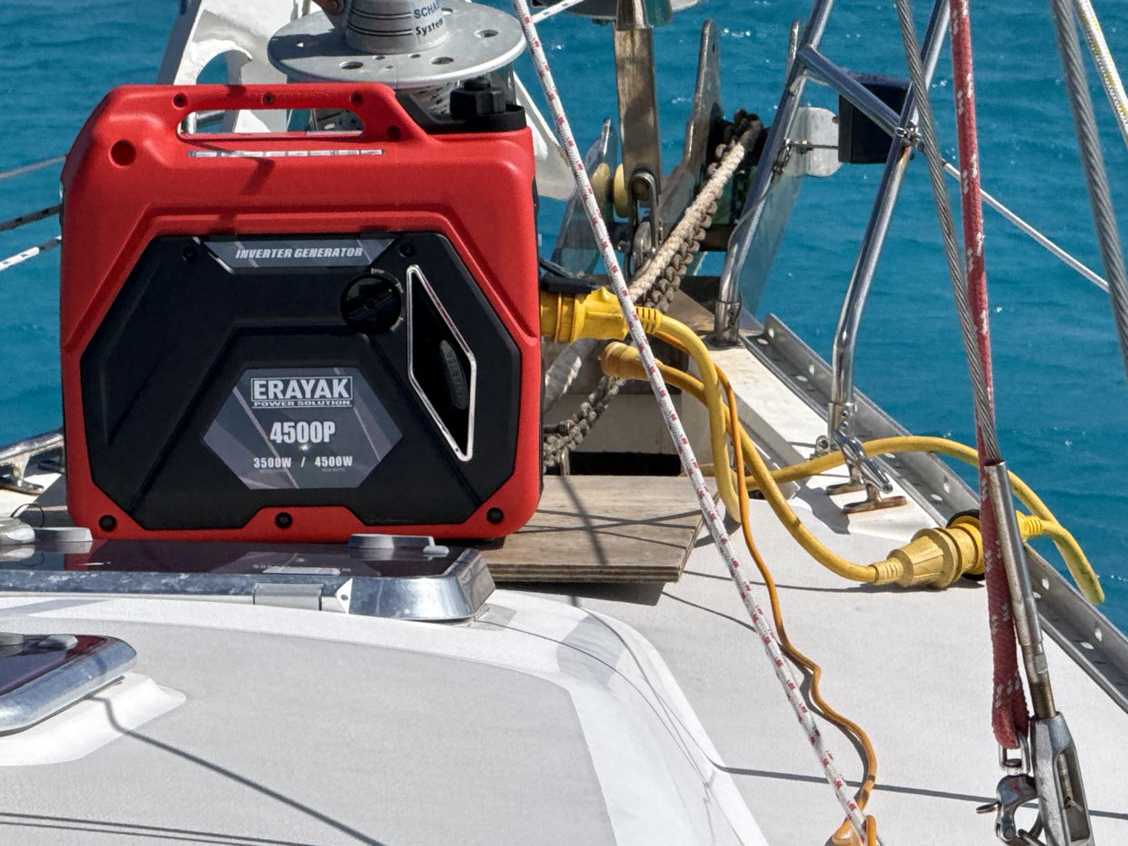 ERAYAK 4500W Portable Inverter Generator for Home Use, Super Quiet Small Generator for Camping Outdoor Emergency Power Backup, Gas Powered Engine, ECO Mode, EPA Compliant customer photo 1