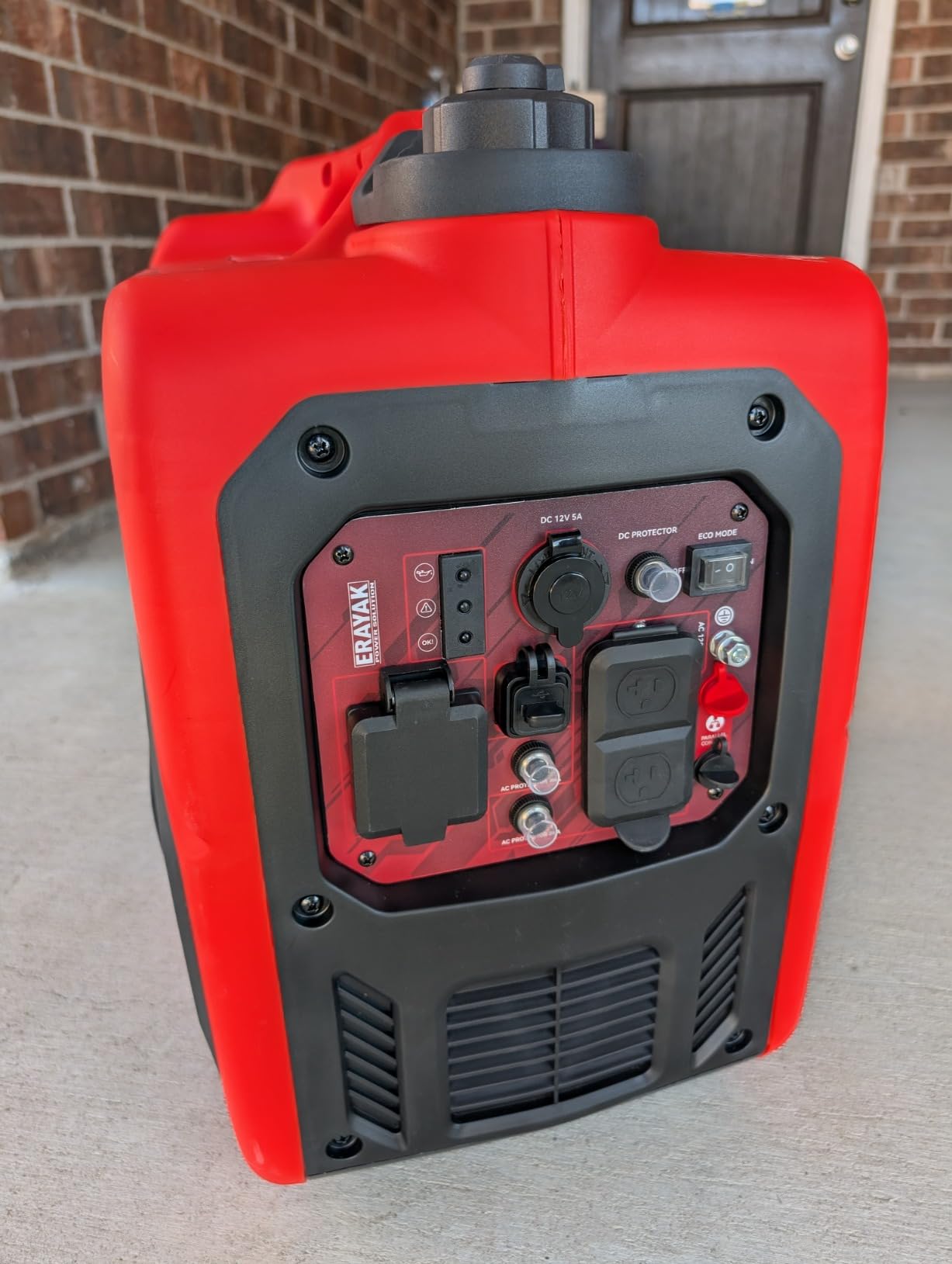 ERAYAK 4500W Portable Inverter Generator for Home Use, Super Quiet Small Generator for Camping Outdoor Emergency Power Backup, Gas Powered Engine, ECO Mode, EPA Compliant customer photo 2