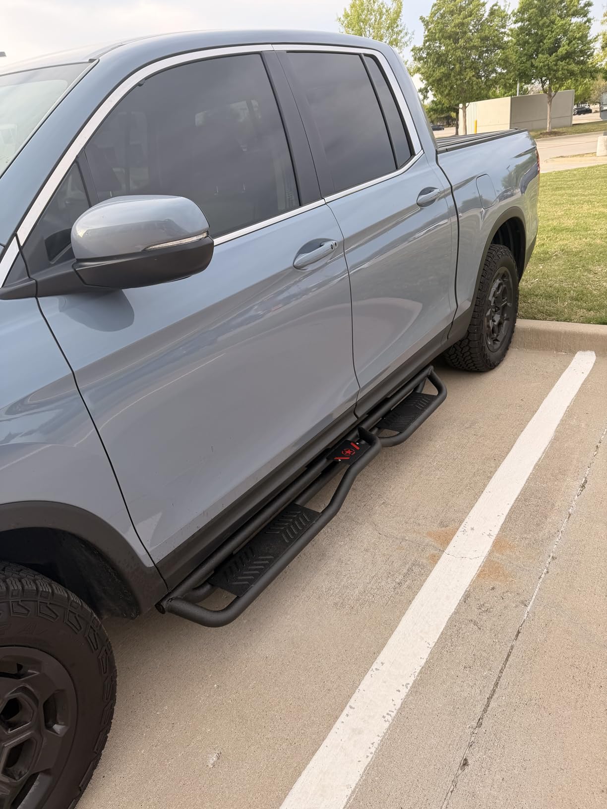 Running Boards Side Steps Compatible for 2010-2024 Toyota 4Runner Trail Edition, 2014-2024 Toyota 4-Runner SR5 / TRD Pro (Without Side Skirts), Two Stairs Design Bolt-on Side Steps Nerf Bar customer photo 1