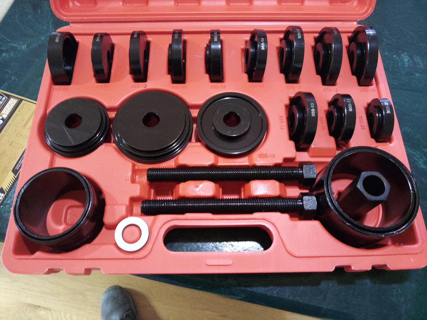 10-Pieces Wheel Bearing Press Kit: Includes Seal Driver, 9 Bearing Adapters, and Seal Installer for Efficient Bearing Installation, Universal Bearing Race and Seal Bushing Driver Install Set customer photo 2