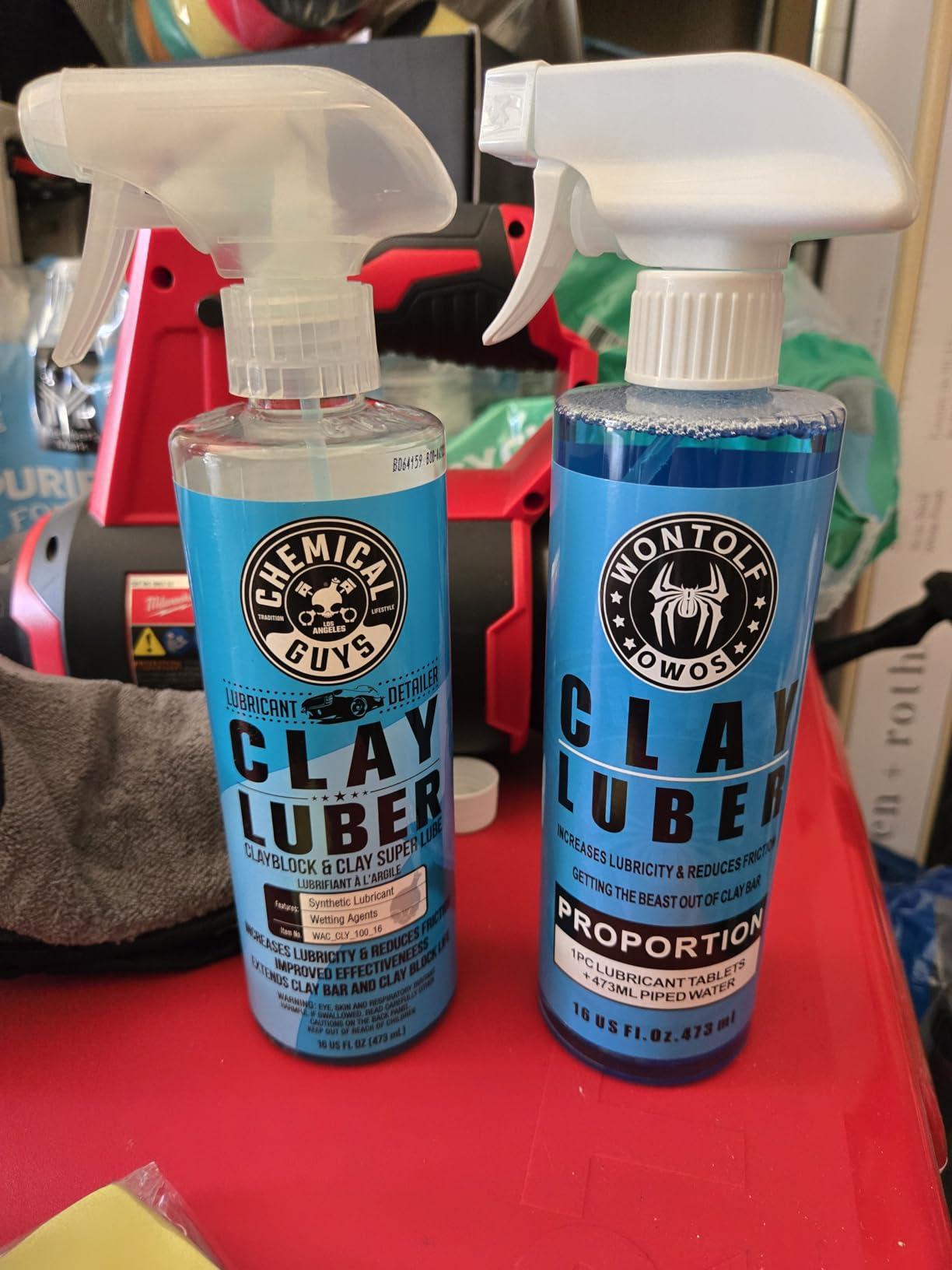 Wontolf Clay Bar Kit, Complete Clay Bars Auto Detailing Clay Luber Lubricant Car Wash Kit, Premium Grade 4 Clay Bars, Lubricant Tablets 10 Pack, Car Detailing Kit for Detailing Cleaning customer photo 2