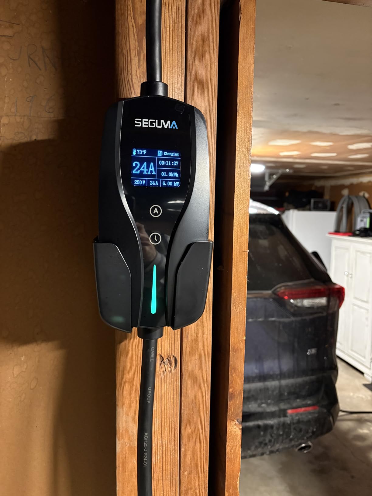 Level 2 EV Charger, 40Amp Electric Car Chargers 25FT Cable with NEMA 14-50 Plug, Adjustable Current, Timing Delay Electric Vehicle Chargers for J1772 BEVs/PHEVs 240V 9.6kW customer photo 1