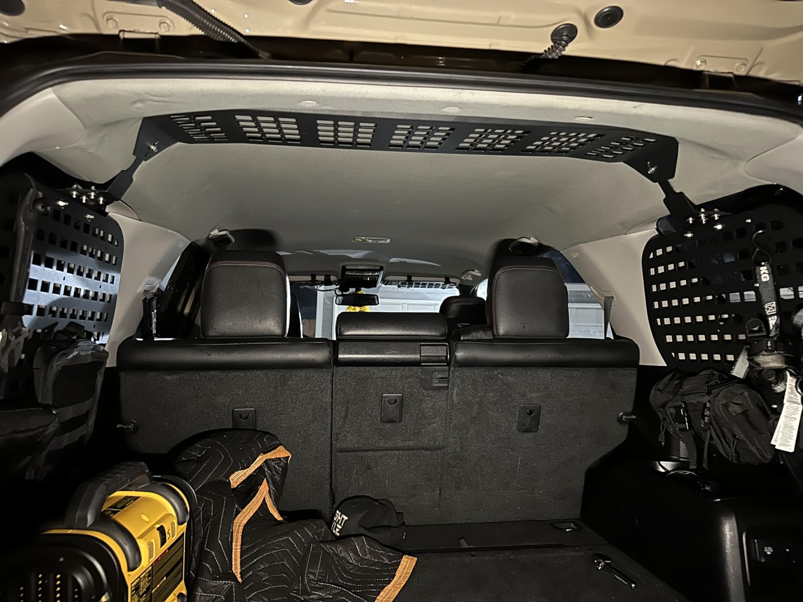 Hooke Road 4Runner Rear Overhead Storage MOLLE Panel Cargo Rack for 2010-2024 Toyota 4Runner 5th Gen, Trunk Cargo Shelf Interior Accessories Steel customer photo 1