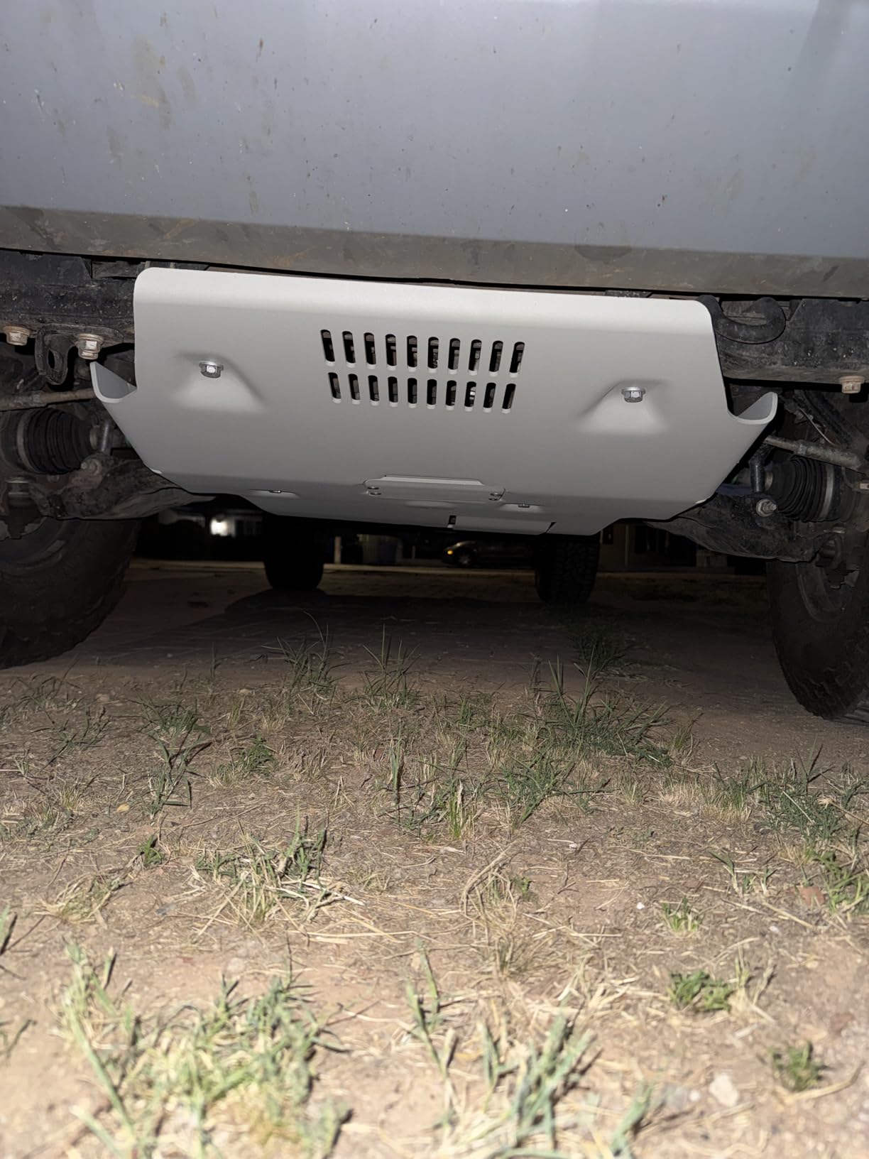 ECOTRIC Front Skid Plate Protection Compatible with 2016-2023 Toyota Tacoma Replacement for PTR60-35190, PTR60-35160 Aluminum Powder Coated customer photo 1