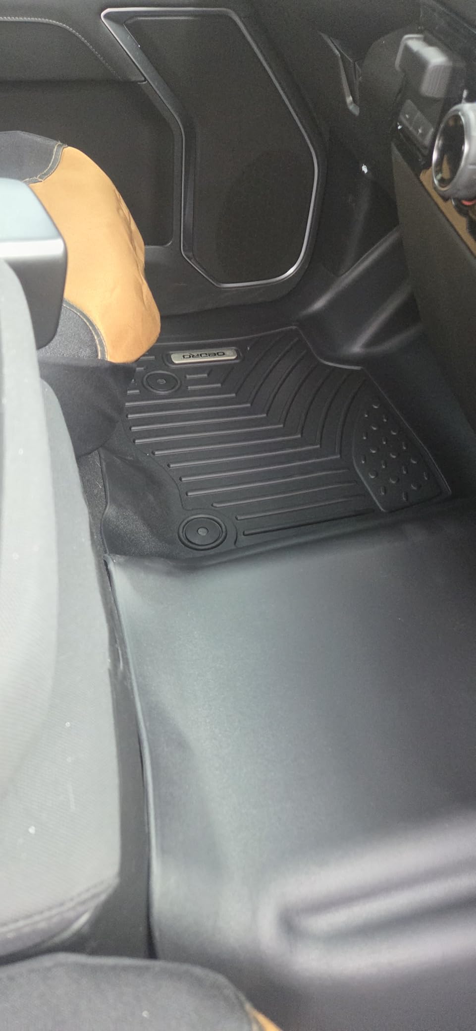 Floor Mats Fit for 2019-2026 Chevrolet Silverado GMC Sierra 1500 & 2020-2026 2500HD 3500HD Crew Cab Bench Seat, All-Weather Protection Floor Liners, TPE Material Car Mats, Black customer photo 1