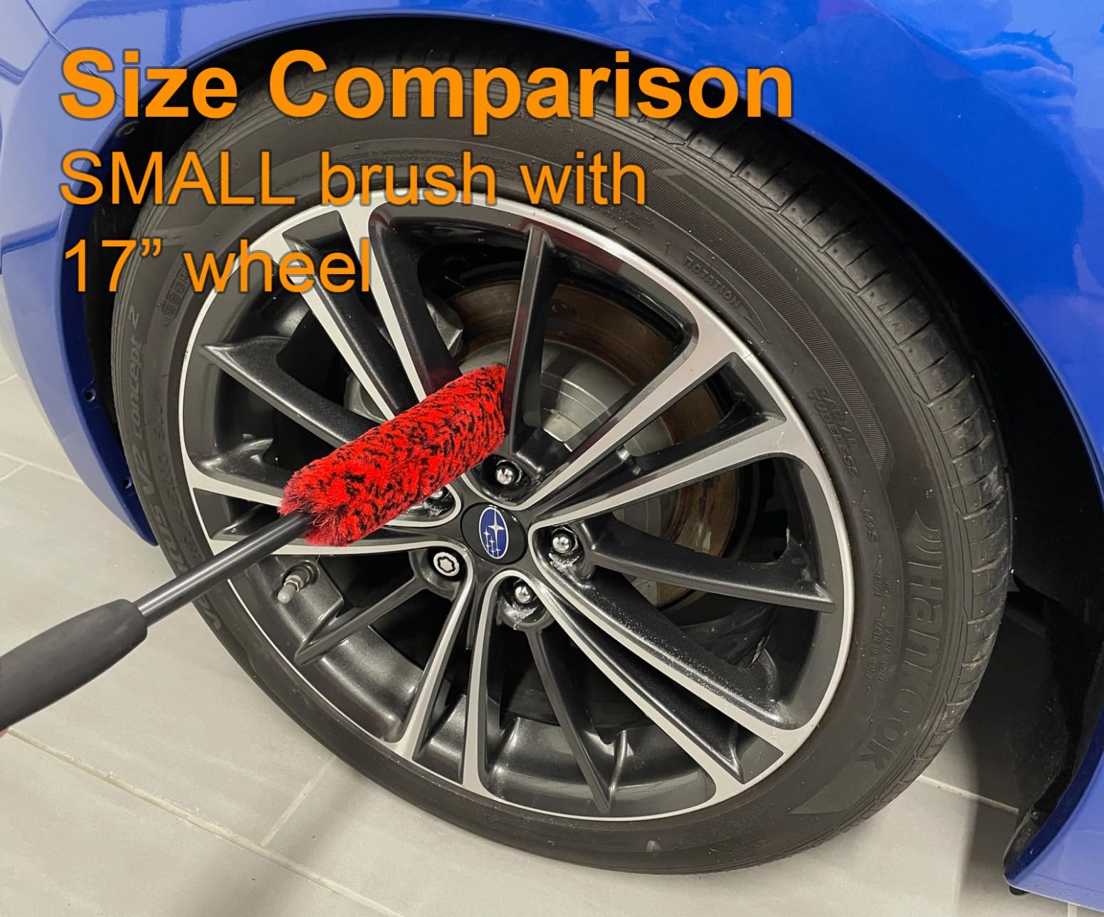 4 Pack Wheel Tire Cleaning Brush Kit Cars Motorcycles RVs Trucks Rim Hub Ultra Soft Microfiber No Spatter 360 Bendable Synthetic Woolies Wash Vehicles Bristle Set customer photo 2