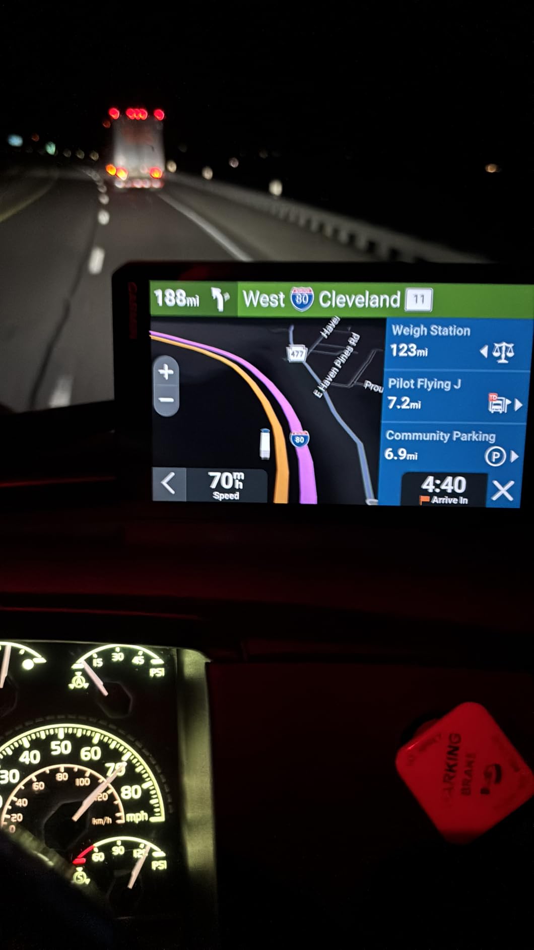 Garmin dezl OTR720, Large 7' GPS Navigator, Custom Truck Routing, Satellite Imagery, Wind Speed, Community-Shared Loading Docks & Parking Availability customer photo 1