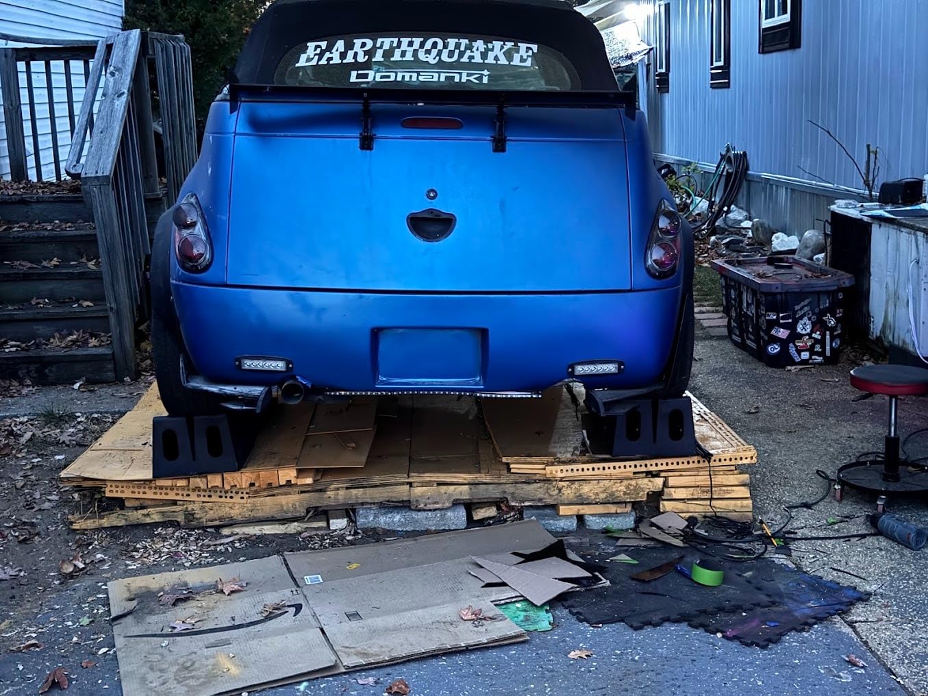 Universal Fender Flares 4PCS Car Large Fender Wide Body Kit Flexible Wheel Arches Edge Protector PP Material,Dodge Challenger Mustang Car,JDM MODERN(84cm-Wide body) customer photo 2