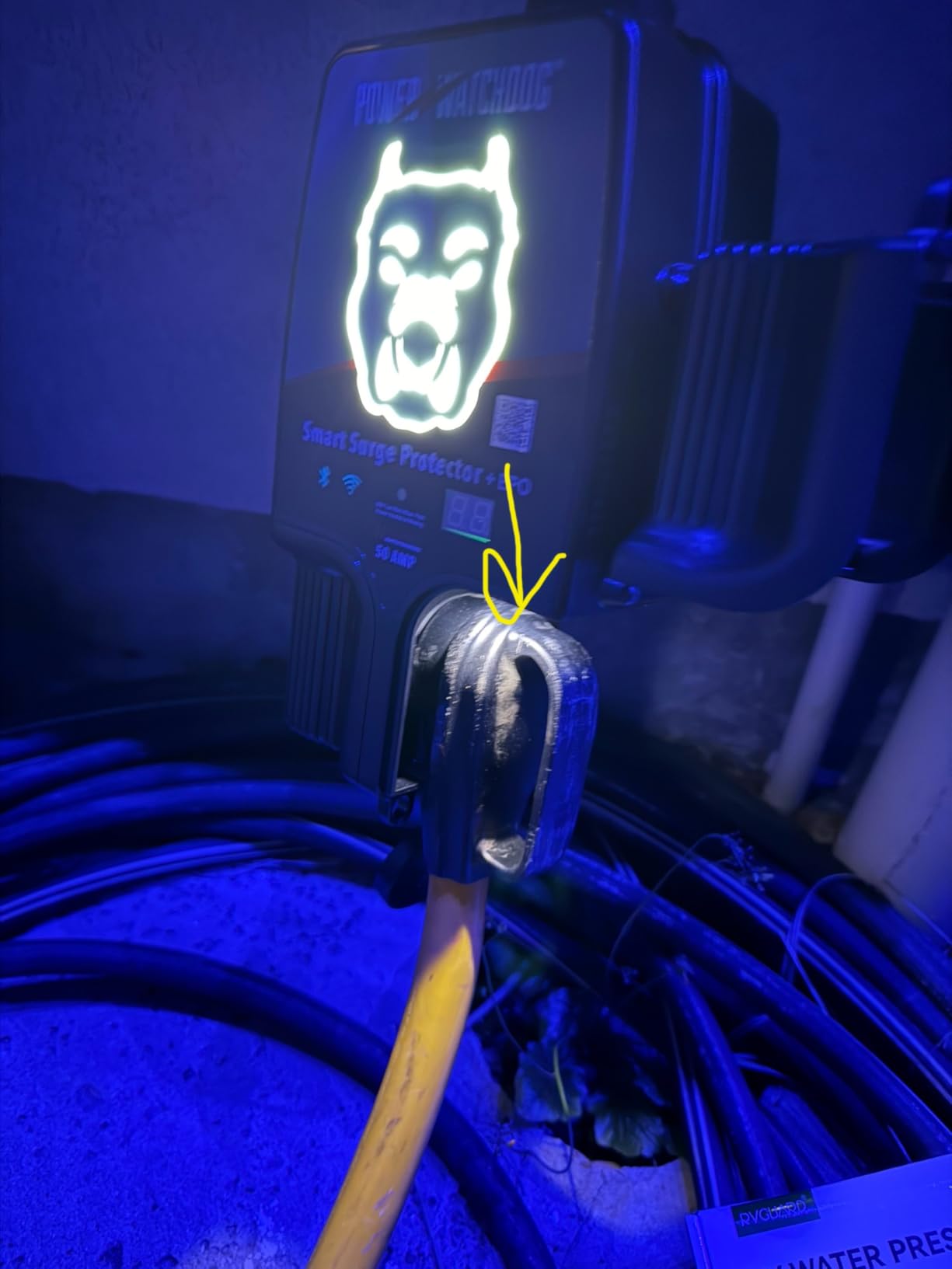 Power Watchdog PWD50EPOW Smart RV Portable Surge Protector 50 Amp - Patented WiFi and Bluetooth Connectivity - Monitor Voltage/Amperage/Wattage - IP65 Water-Resistant customer photo 1