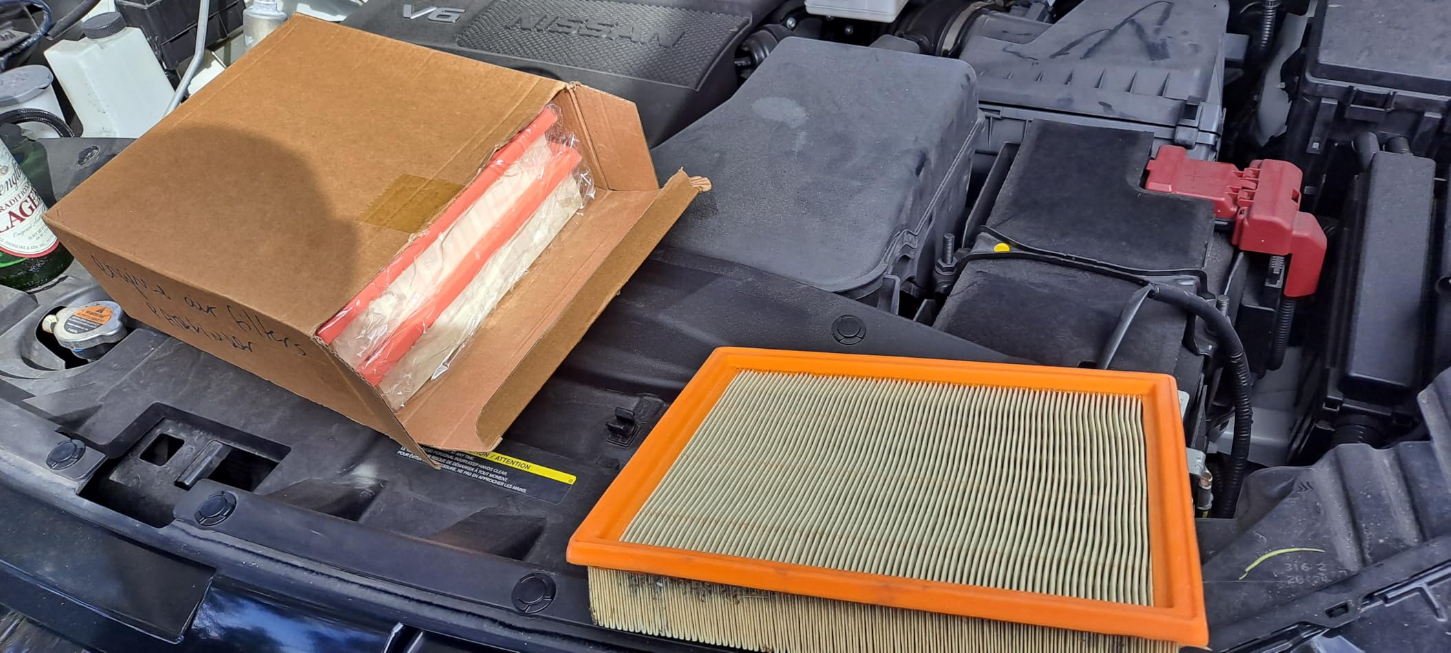 2PCS Engine Air Filter Fit for 2020-2025 2026 Chevrolet Silverado 2500HD/3500HD&GMC Sierra 2500 HD/3500 HD 6.6L Duramax (Diesel Engine ONLY) Air Filter Replacement Engine Filter #84554703 customer photo 1