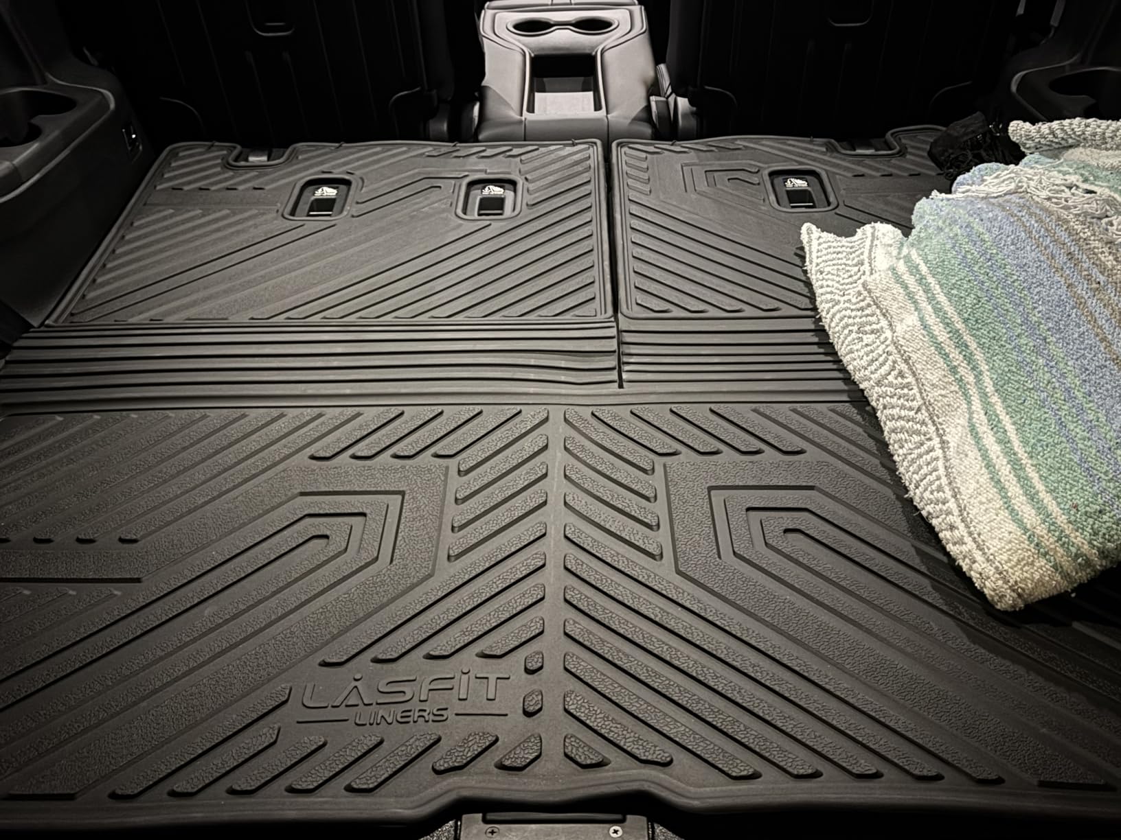 LASFIT Floor Mats & Trunk Mat for Honda Accord Sedan 2026 2025 2024 2023 (Gasoline & Hybrid), All Weather TPE Floor Liners 1st & 2nd Row & Cargo Mat Full Set, Black customer photo 1