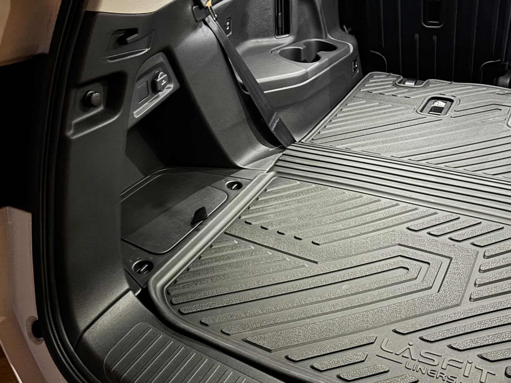 LASFIT Floor Mats & Trunk Mat for Honda Accord Sedan 2026 2025 2024 2023 (Gasoline & Hybrid), All Weather TPE Floor Liners 1st & 2nd Row & Cargo Mat Full Set, Black customer photo 2