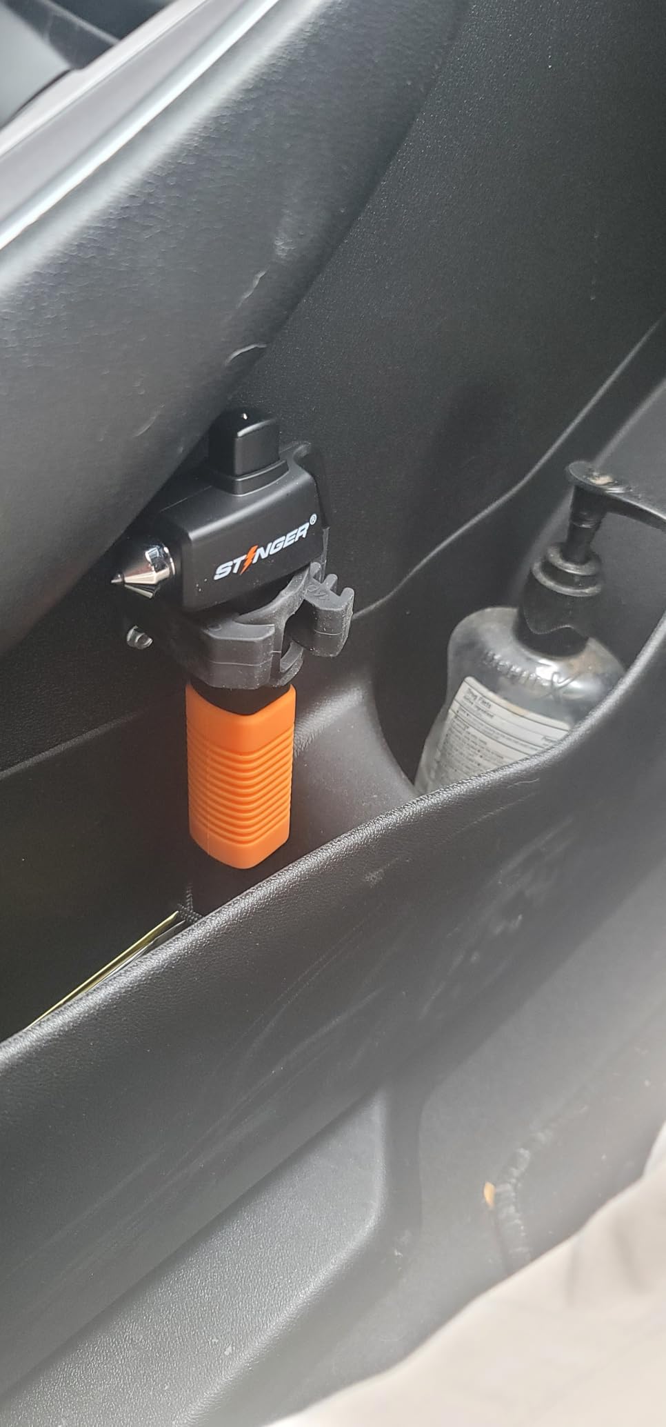 Stinger Super Duty Car Emergency Escape Tool - Hardened Carbon Steel Safety Hammer, Spring-Loaded Window Breaker, Razor-Sharp Seat Belt Cutter, Life-Saving Rescue Tool (Orange and Orange) customer photo 2