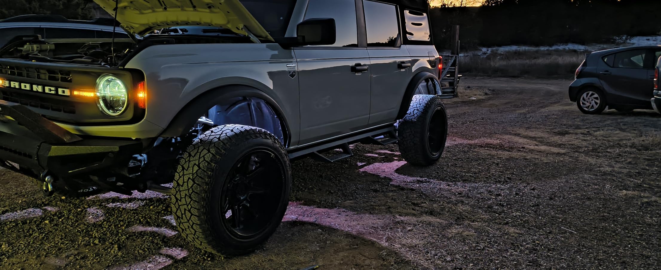 4 Pods RGB LED Rock Lights, Underglow Multicolor Neon Light Kit, Wheel Well Light with APP Control & Music Mode, Under Glow Lights for Trucks,Jeep,SUV,Golf Cart,ATV,Pickup Off Road,12V customer photo 2