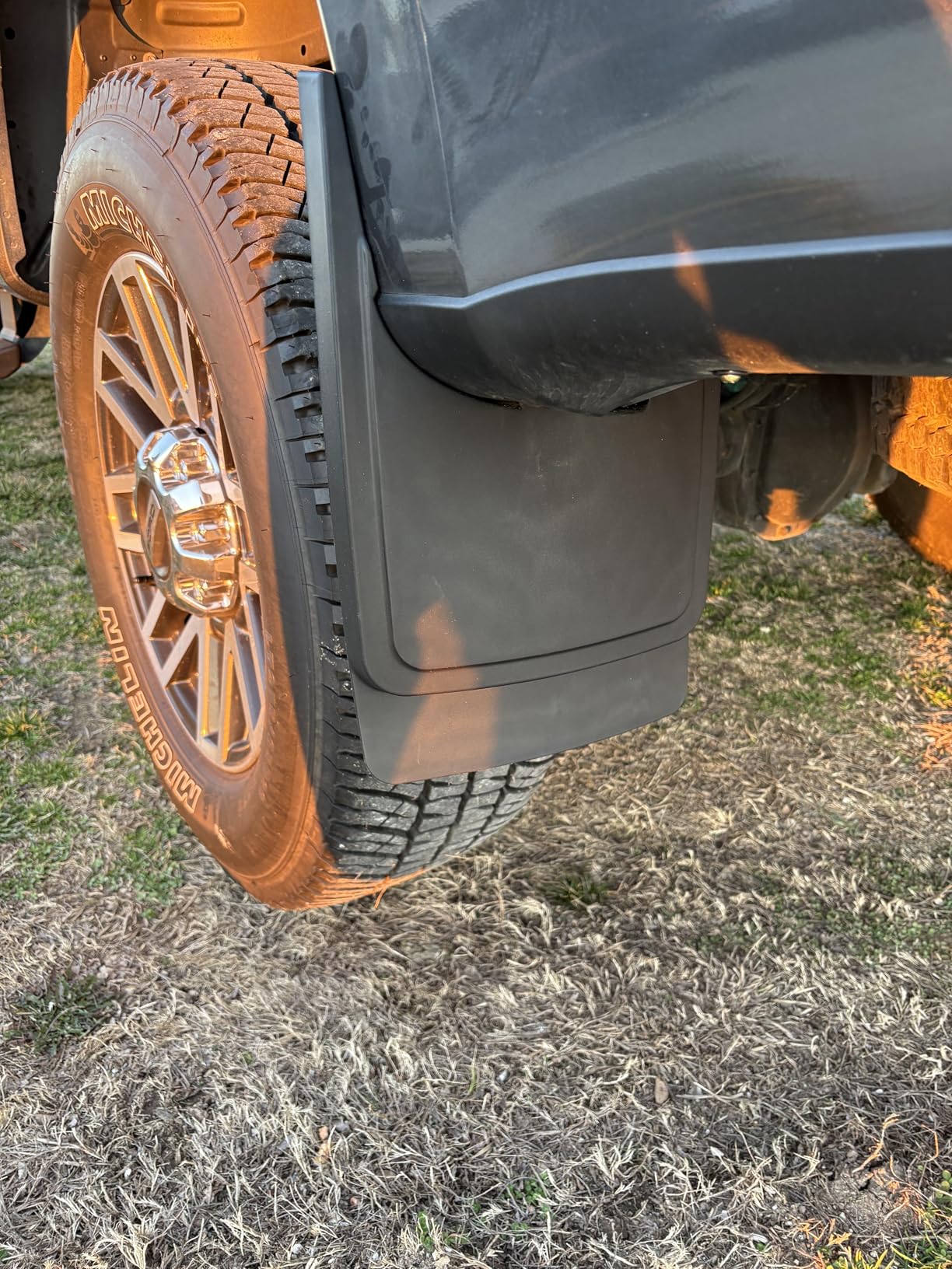 Mud Flaps for 2017-2024 Ford F-250/F-350 Super Duty Without OEM Fender Flares (Single Rear Wheels), No Drill Splash Guards Front & Rear Truck Mud Guards Accessories Set(4pcs) customer photo 1