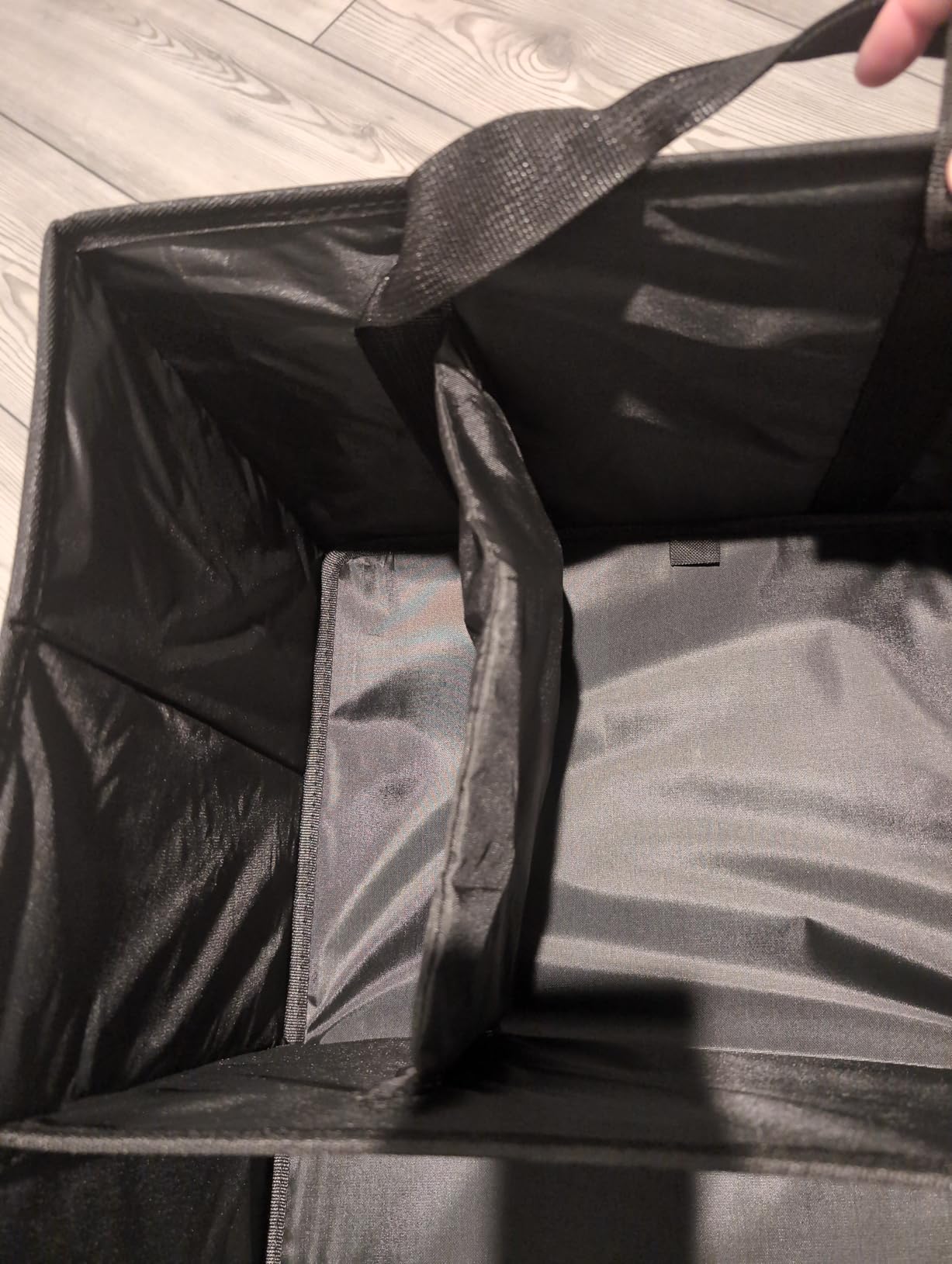 MIKKUPPA Car Trunk Organizer - 95L Collapsible Trunk Organizer with Lid, Sturdy Car Storage for SUV Auto Truck Van with Adjustable Straps and Non Slip Bottom (Black, X-Large) customer photo 2