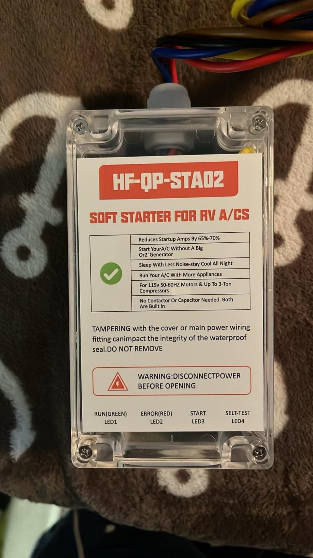 Soft Start Kit for RV Air Conditioner, HVAC Soft Start Kit for RV, Van, Camper, Trailer Air Conditioner, Easy Start an A/C & Electrical Appliances with a Small Generator customer photo 1