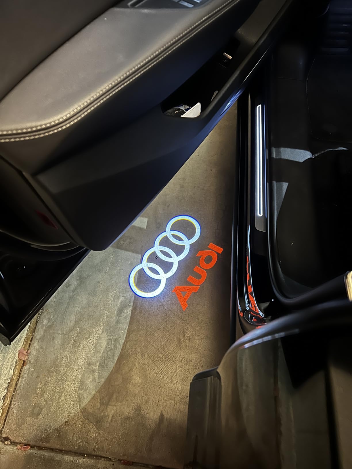 Car Door Lights Logo Projector Puddle Lights Compatible with A B C E M GL GLA GLC GLE Class Accessories, No Fade 4K-HD Car Welcome Lights(4 Pack) customer photo 1