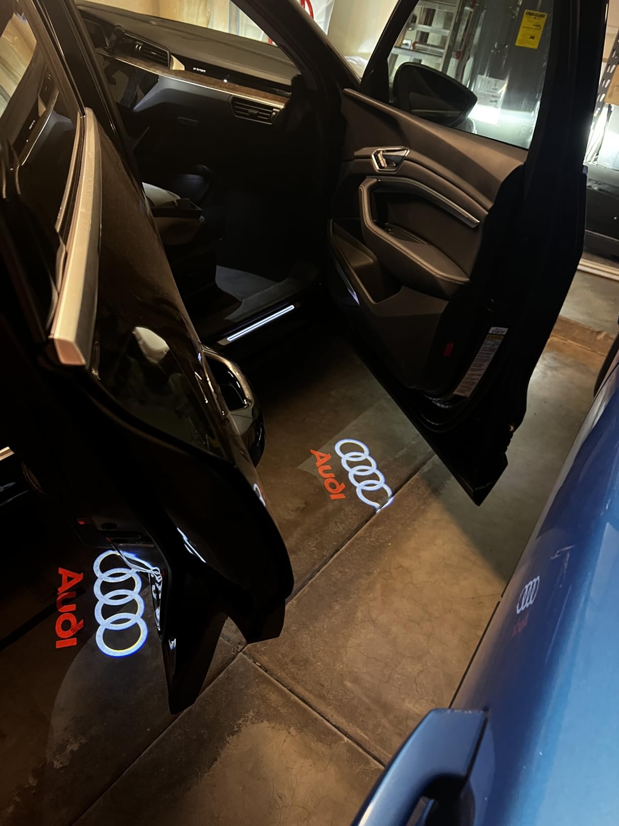 Car Door Lights Logo Projector Puddle Lights Compatible with A B C E M GL GLA GLC GLE Class Accessories, No Fade 4K-HD Car Welcome Lights(4 Pack) customer photo 2