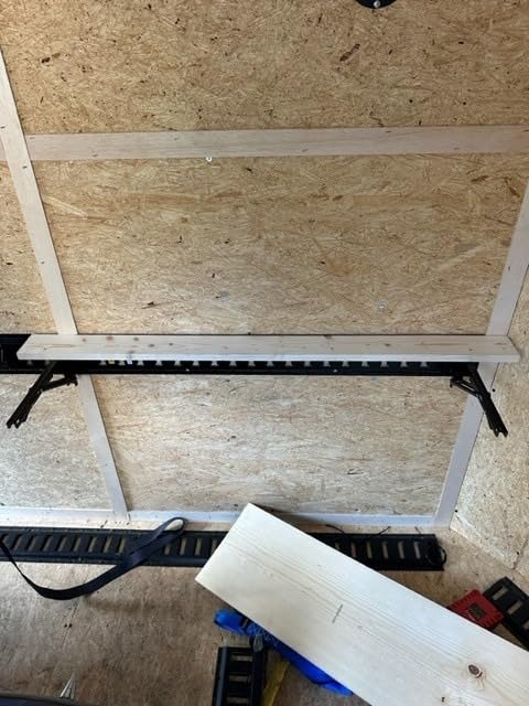 12 Inch Double Fittings E Track Shelf Bracket - Durable Hinged Collapsible Table Brackets - 4 Pack Black Powder Coating E-Track Accessories for etrack Workbench Shelves customer photo 2