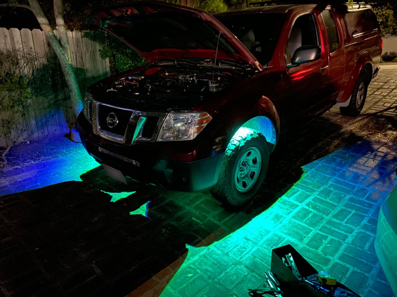 Nilight RGB LED Rock Lights Kit 12 PCS 18LED Wide Angle Wheel Well Light with Remote & Bluetooth App Dual Control Multi Modes Underglow Multicolor Neon Pod for ATV UTV SUV Offroad Truck RZR Boat customer photo 1