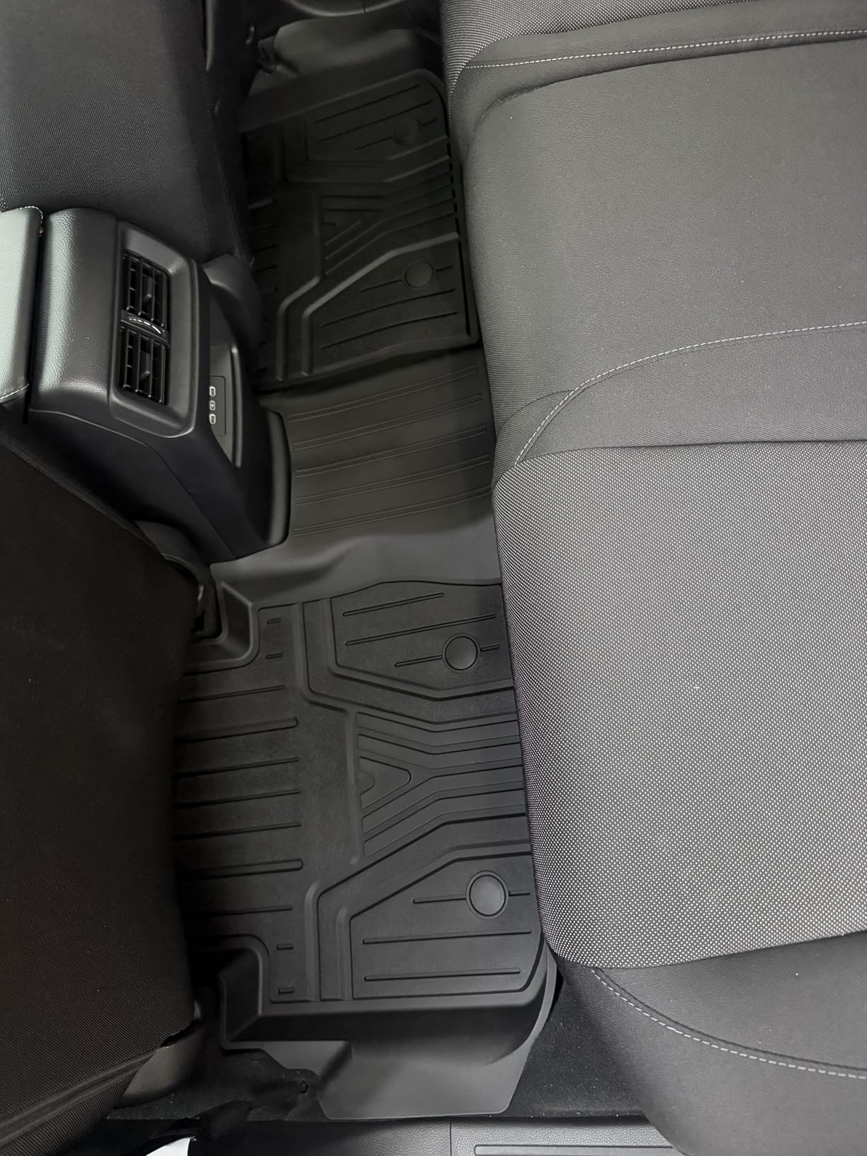 Floor Mats & Trunk Mat with Backrest Mat for Honda Pilot 2023-2025 2026, Split & One-Piece Foldable Seating All Weather TPE Floor Liners 1st & 2nd & 3rd Row & Cargo Mat with Seatback Mat, Black customer photo 2