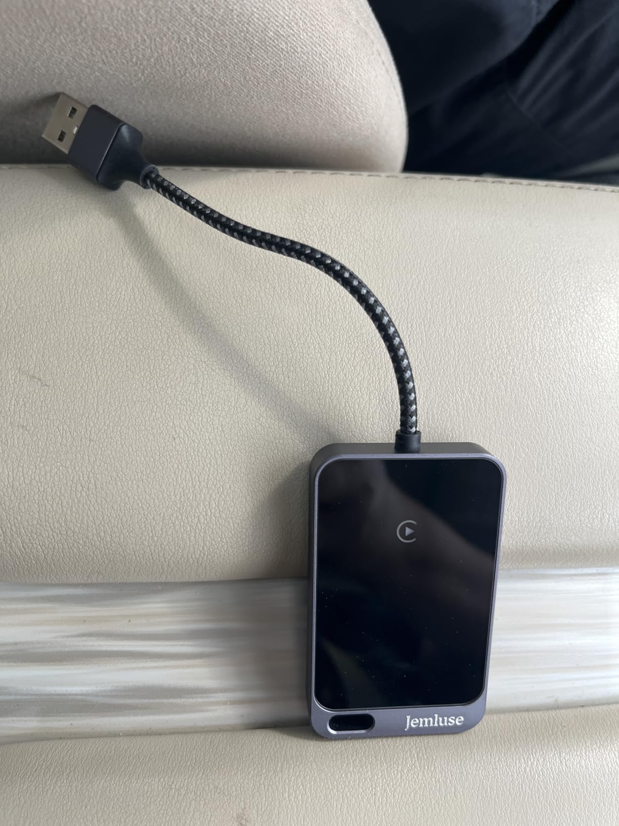 Jemluse Wireless CarPlay Adapter for Apple iPhone - Multi-User Seamless Connection for Convert Wired to Wireless Car Play Adapter - No Latency from iOS 10+ to Screen w/USB C (Gray) customer photo 1